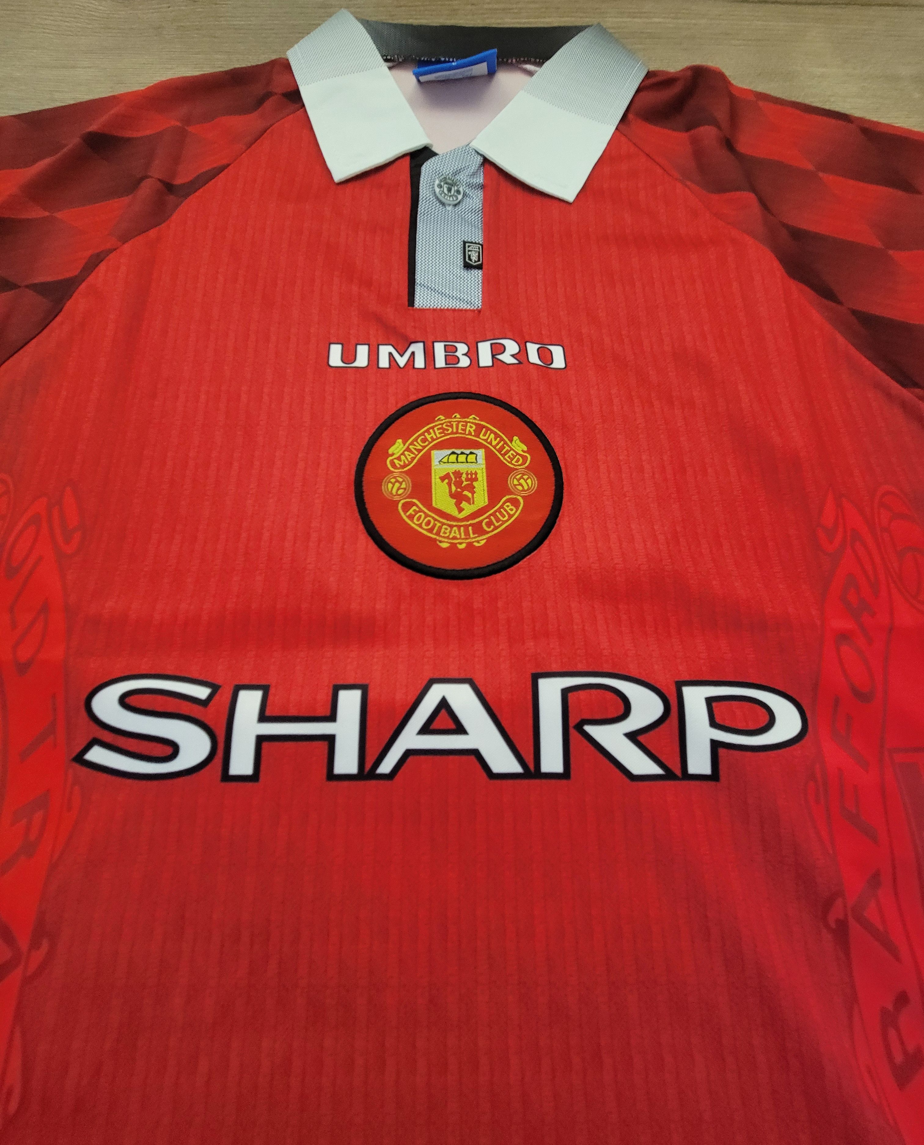 Other 1996-1997 manchester 10 Beckham Jersey retro soccer Size US L / EU 52-54 / 3 - 5 Thumbnail