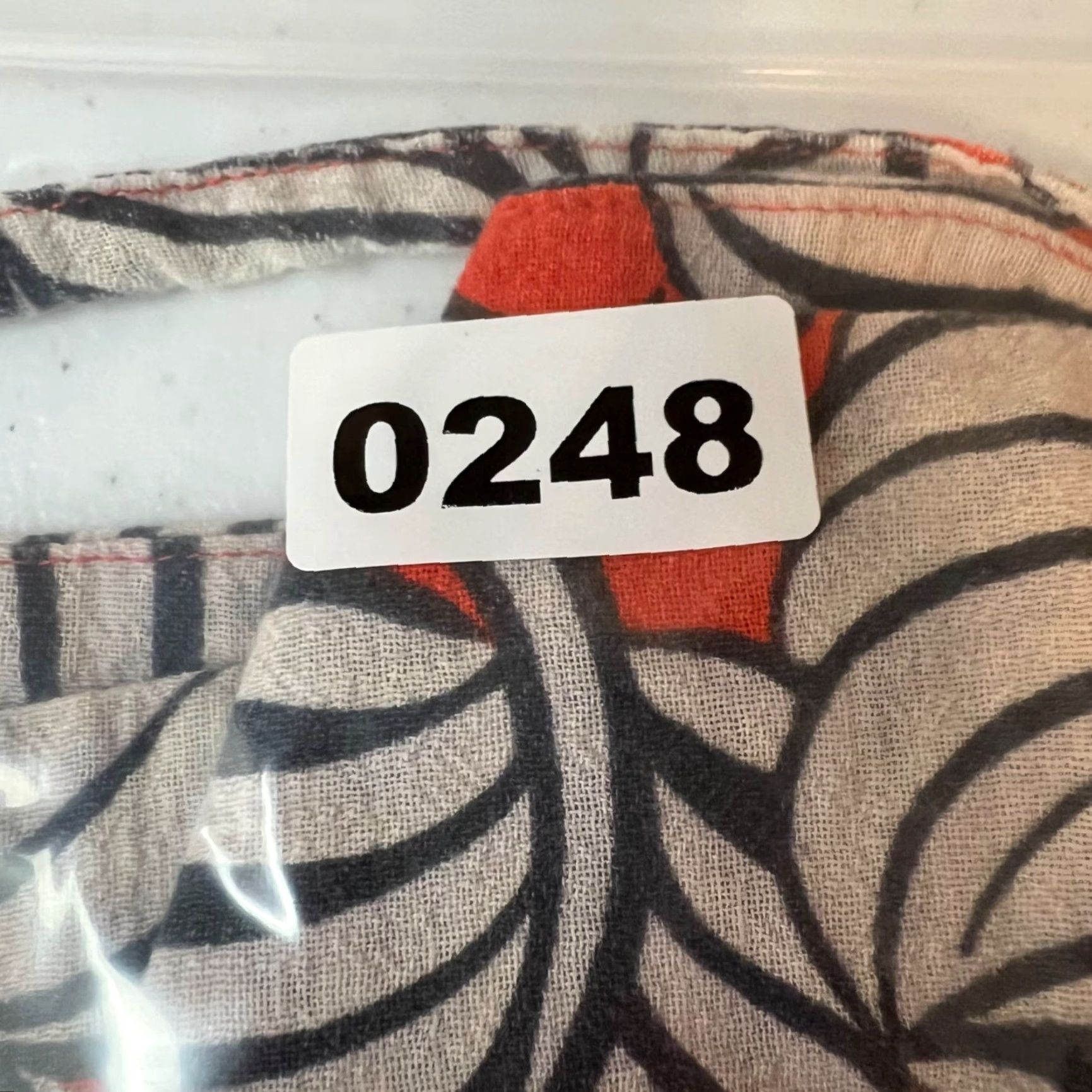 Madewell Madewell XS Strappy Top With Bold Black White Leaf Print On Orange Size XS / US 0-2 / IT 36-38 - 7 Thumbnail