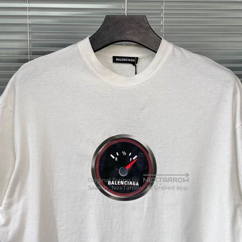 Balenciaga Balenciaga Short Sleeve T-Shirt - Oil Gauge Print Logo - W Size US S / EU 44-46 / 1 - 5 Thumbnail