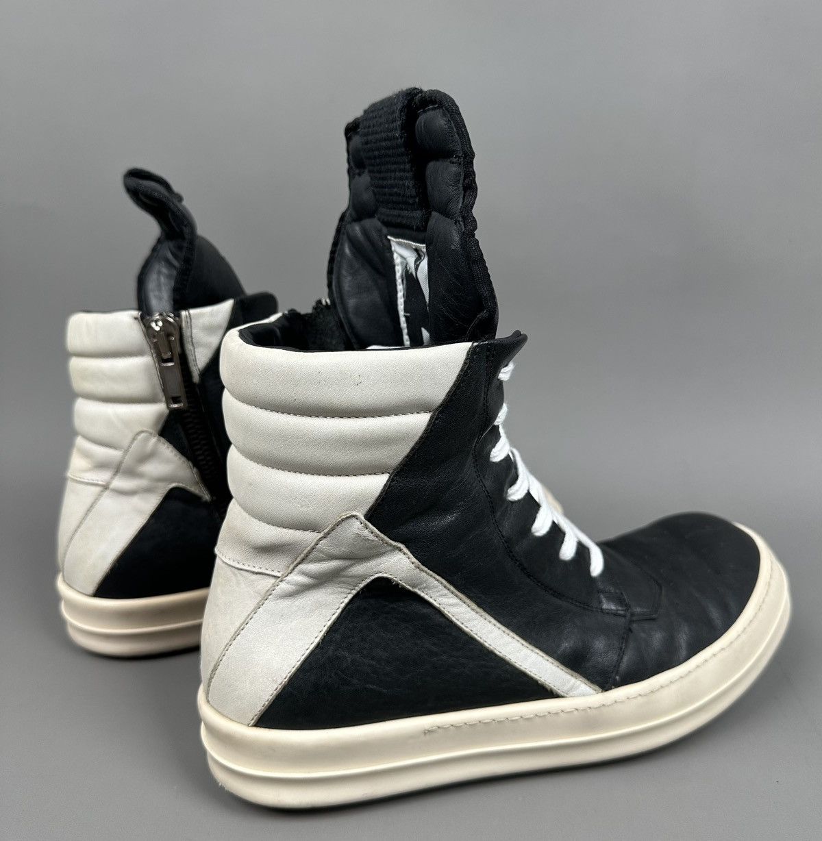 Rick Owens Rick Owens - Geo Basket High Tongue Side Zipped Size US 8 / EU 41 - 9 Thumbnail