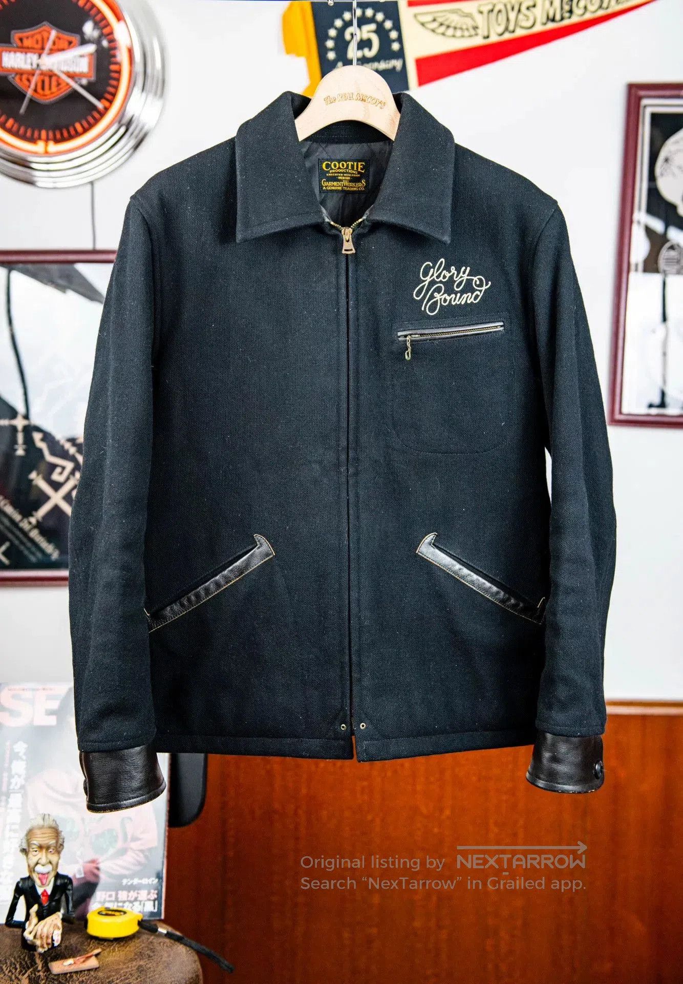 Japanese Brand Cootie Wool Jacket with Leather Accents. Size US M / EU 48-50 / 2 - 2 Thumbnail