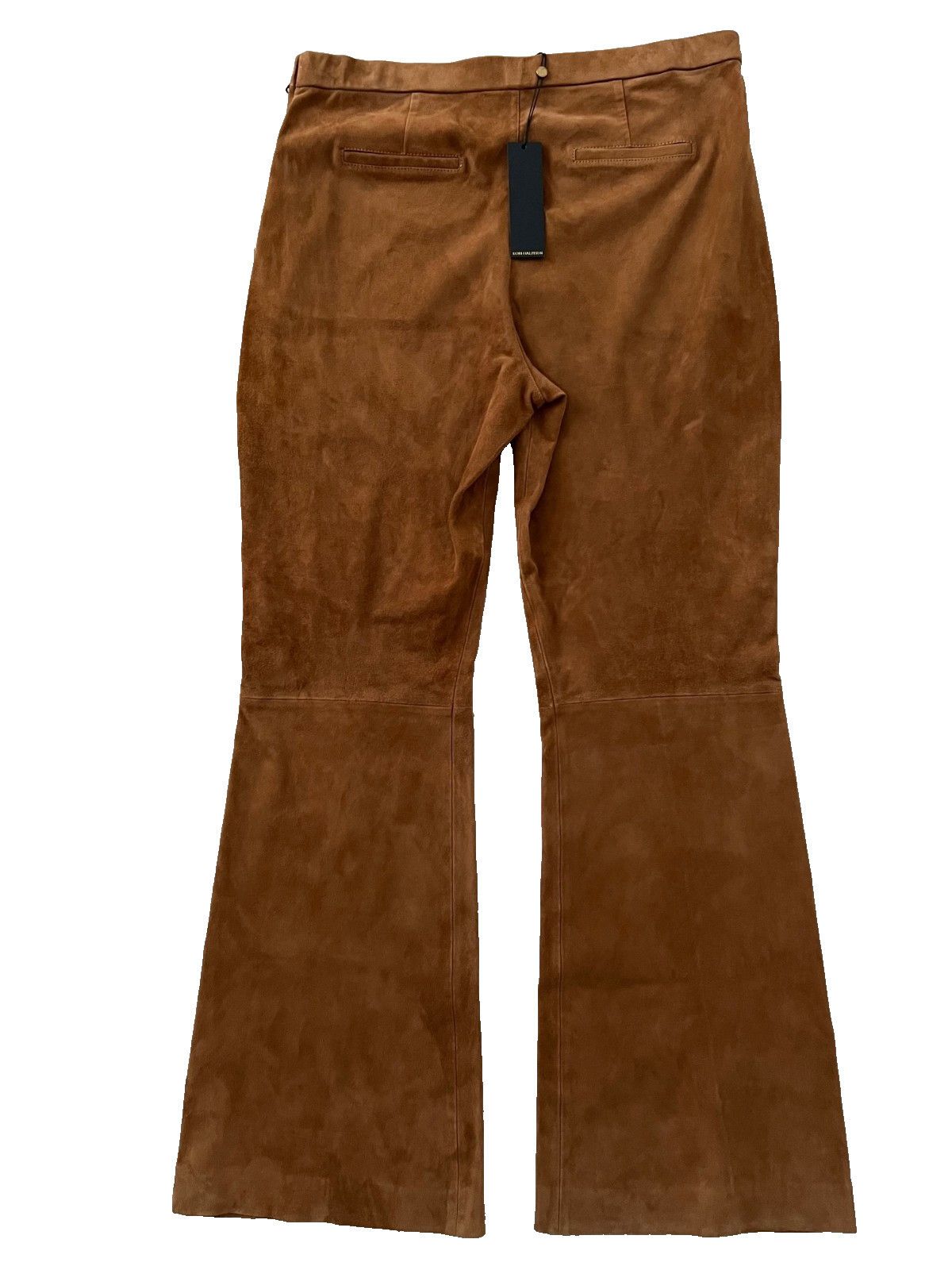KOBI HALPERIN Kobi Halperin Joelle Real Suede Flare Pants In Bronze ( XL ) Size 36" / US 14 / IT 50 - 6 Thumbnail