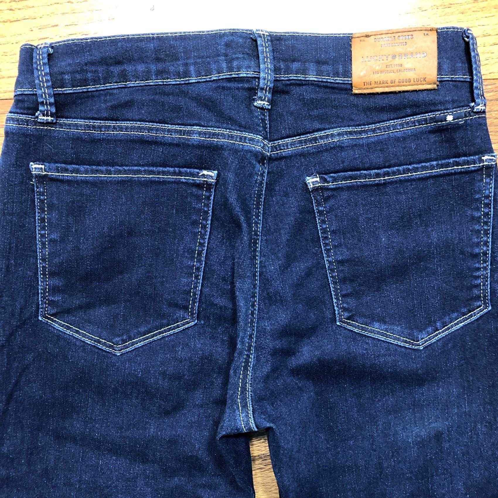 Lucky Brand Lucky Brand Brooke Legging Ankle Jeans Blue Medium Wash Womens 4/29 Inseam 29 in Regular Rise 9 in Zip 5-Pocket Denim Cotton Blend Size 27" / US 4 / IT 40 - 3 Thumbnail
