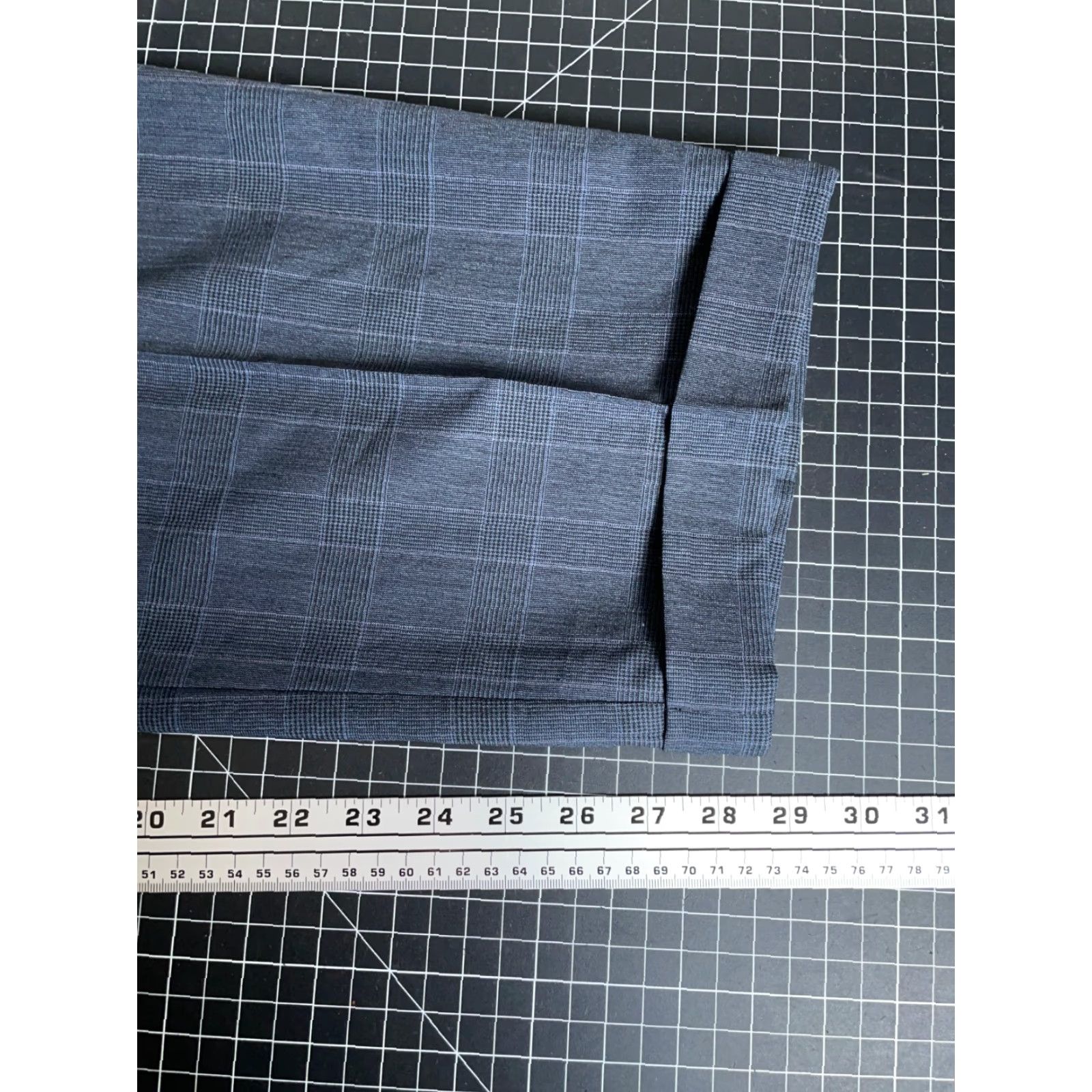 Doublet Unbranded Wool Dress Pants Blue Check Straight Leg 39 Regular Wool Double Pleat Trousers Mens Size US 40 / EU 56 - 6 Thumbnail