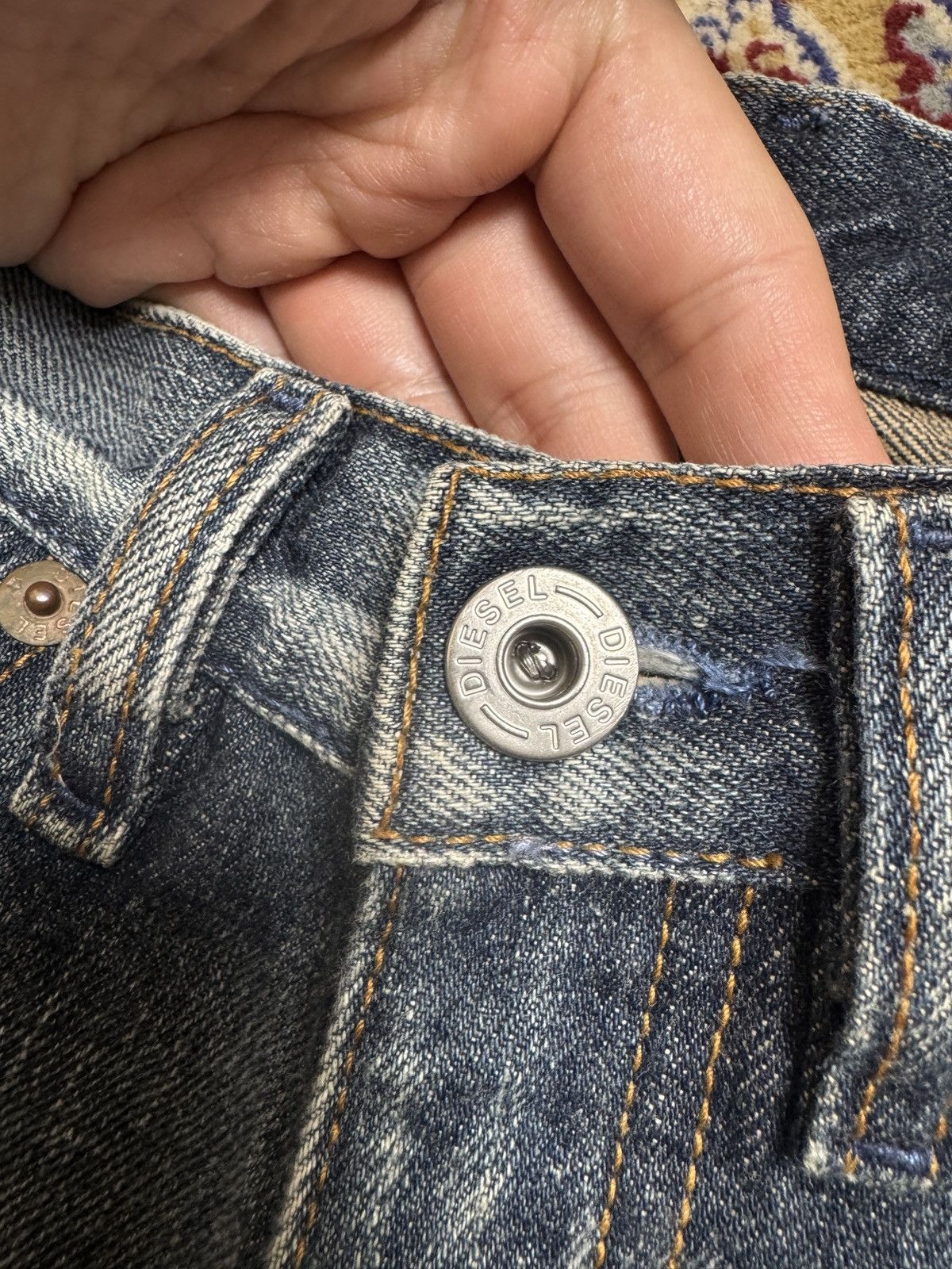 Diesel 24-26x29 Diesel Zink Low Rise Bootcut Flared Faded Jeans Y2K Size 24" / US 00 / IT 34 - 4 Thumbnail
