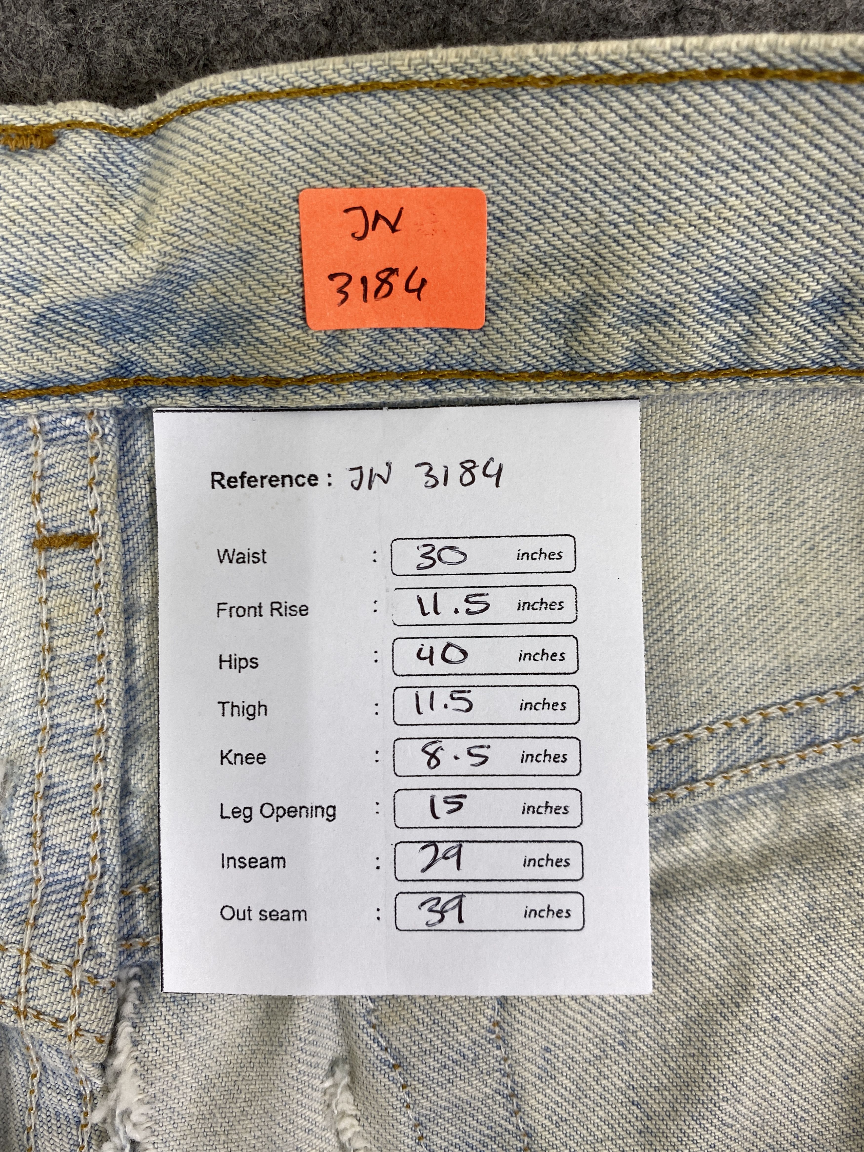 Japanese Brand Dirty Light Blue Vintage Levis 501 USA Jeans 30x29 - JN3184 Size US 30 / EU 46 - 8 Thumbnail