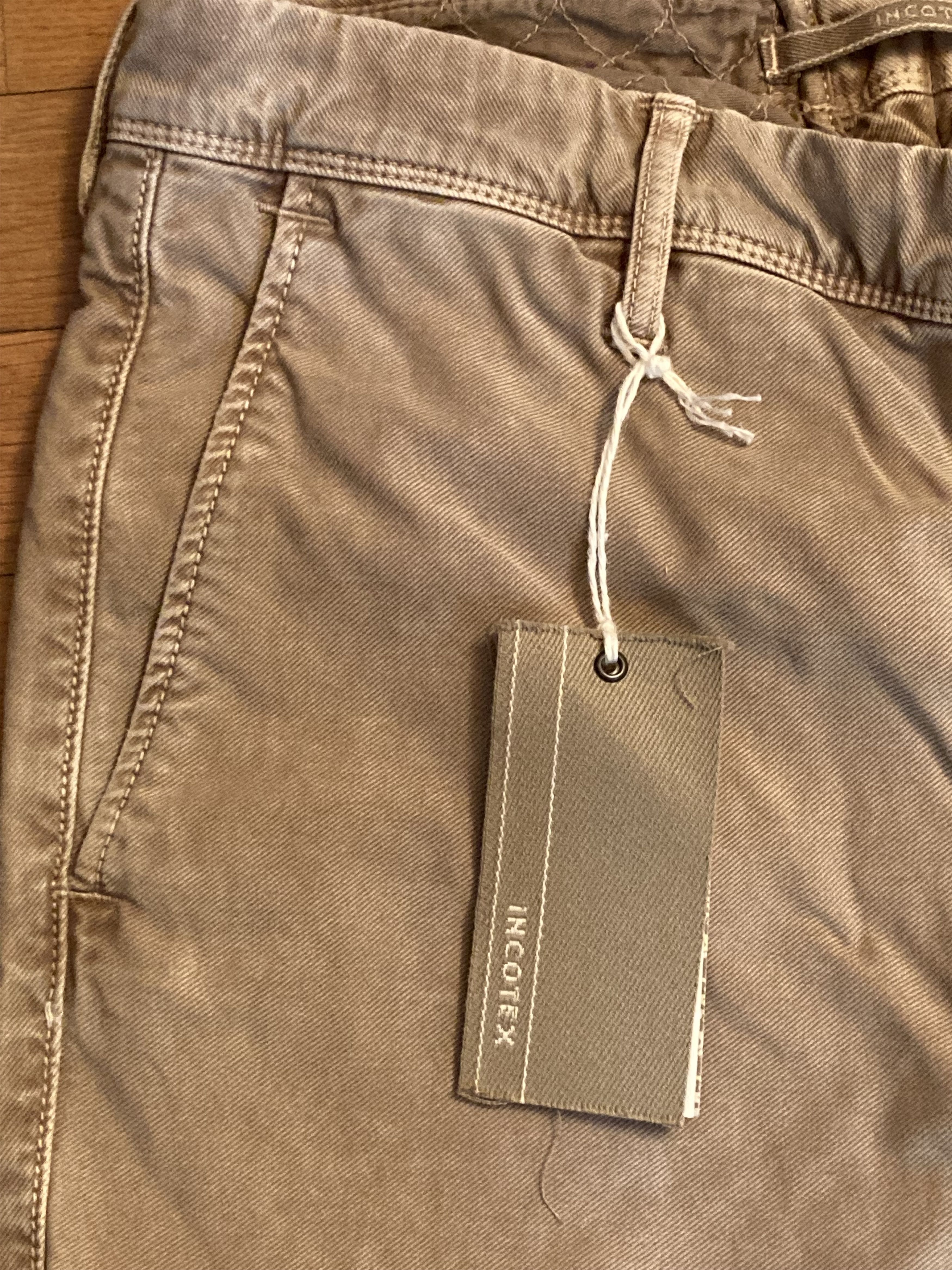 Incotex INCOTEX slim fit chino pants size 32/48 in tricochino beige Size US 32 / EU 48 - 5 Thumbnail