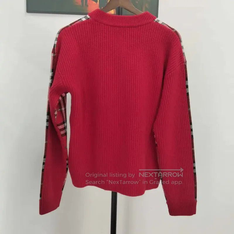 Burberry Burberry Red Wool Cardigan for Women. Size L / US 10 / IT 46 - 2 Thumbnail