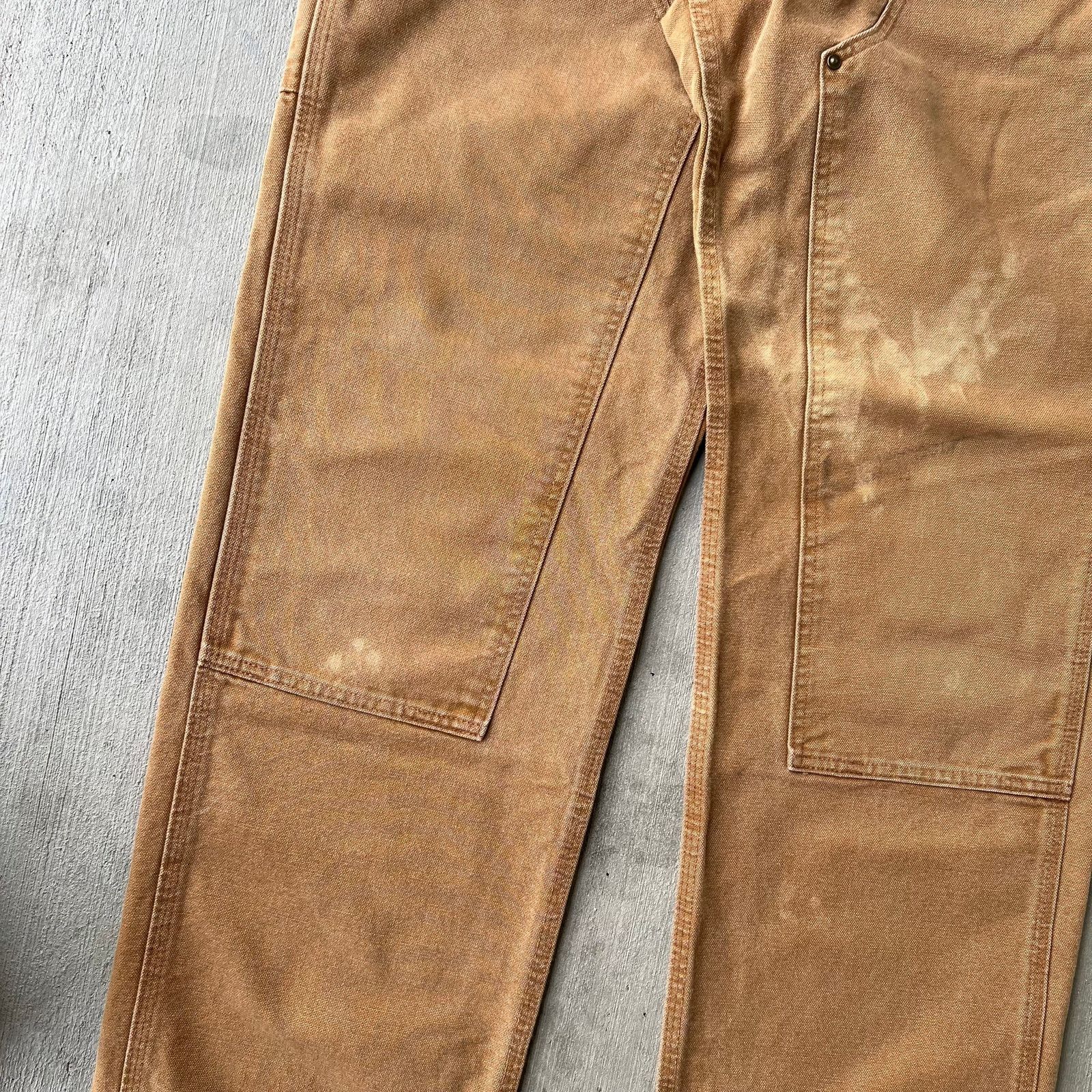 Carhartt × Vintage Carhartt brown double knee work wear carpenter pants Size US 31 - 3 Thumbnail