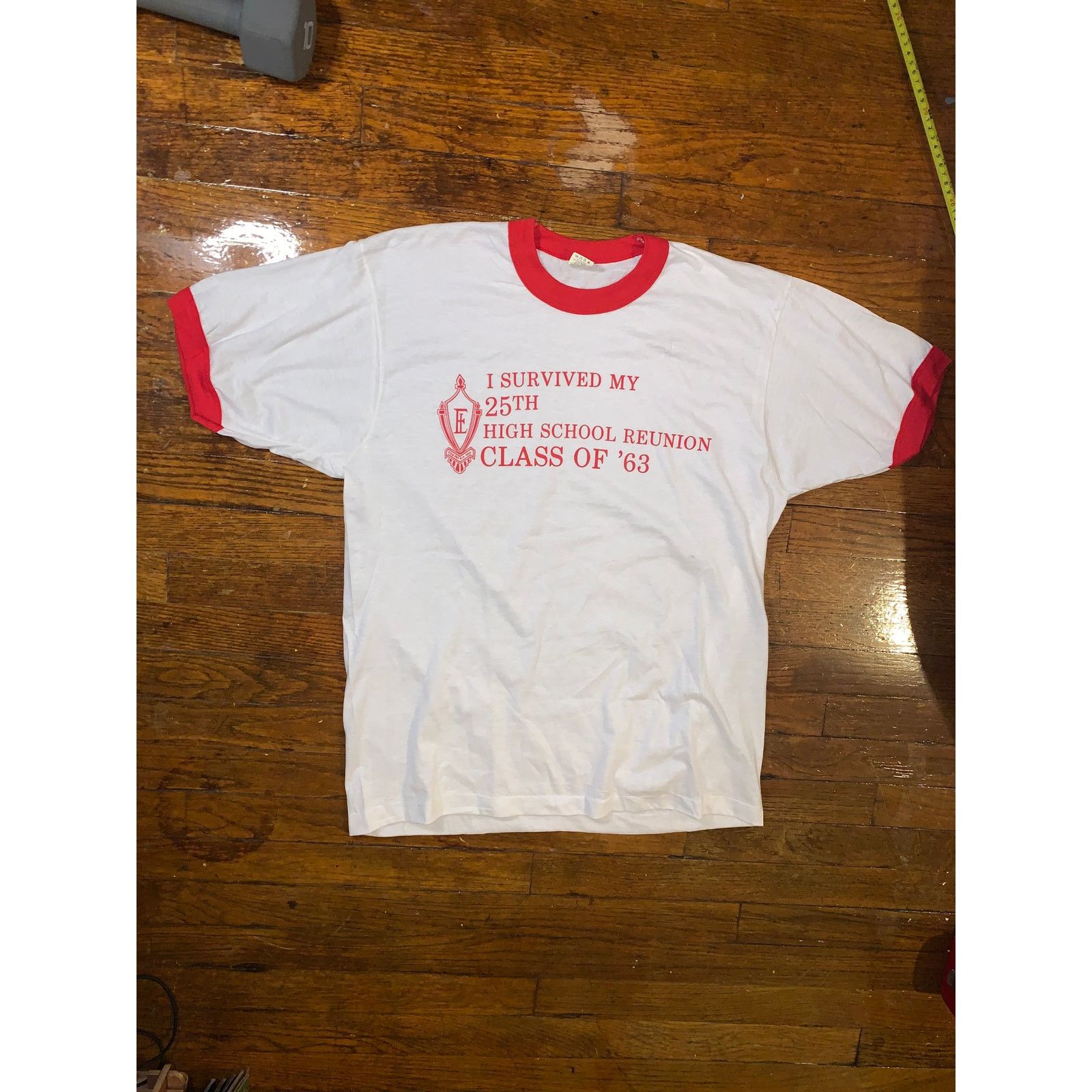 Vintage 1988 High School Reunion Ringer USA Single Stitch L