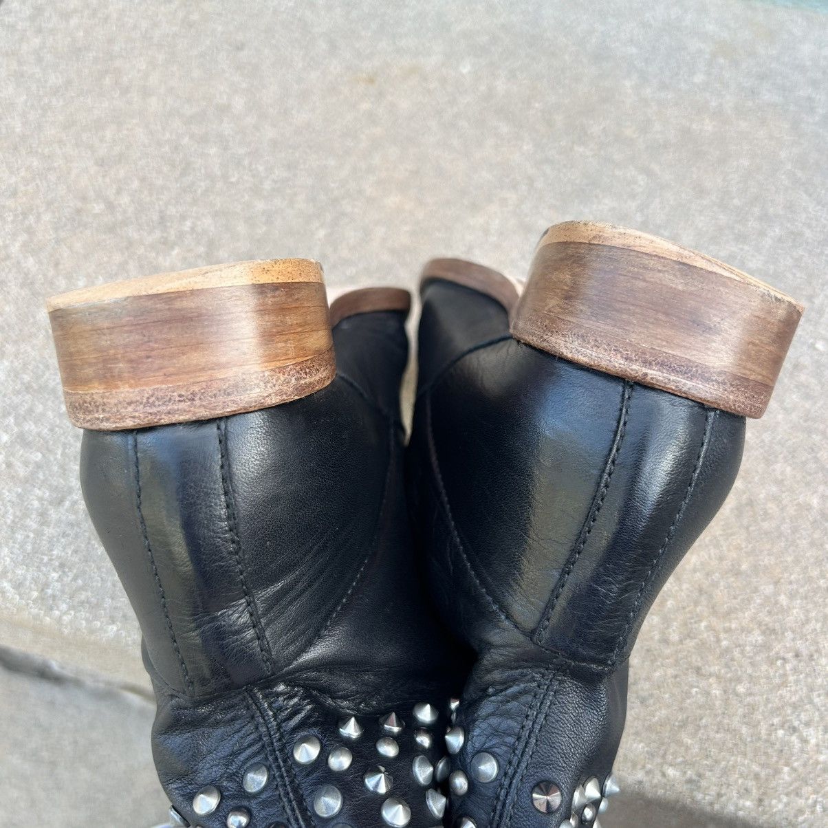 Zadig & Voltaire ZADIG & VOLTAIRE~Black Leather Studded Ankle Bootie~7/7.5/38 Size US 8 / IT 38 - 14 Thumbnail