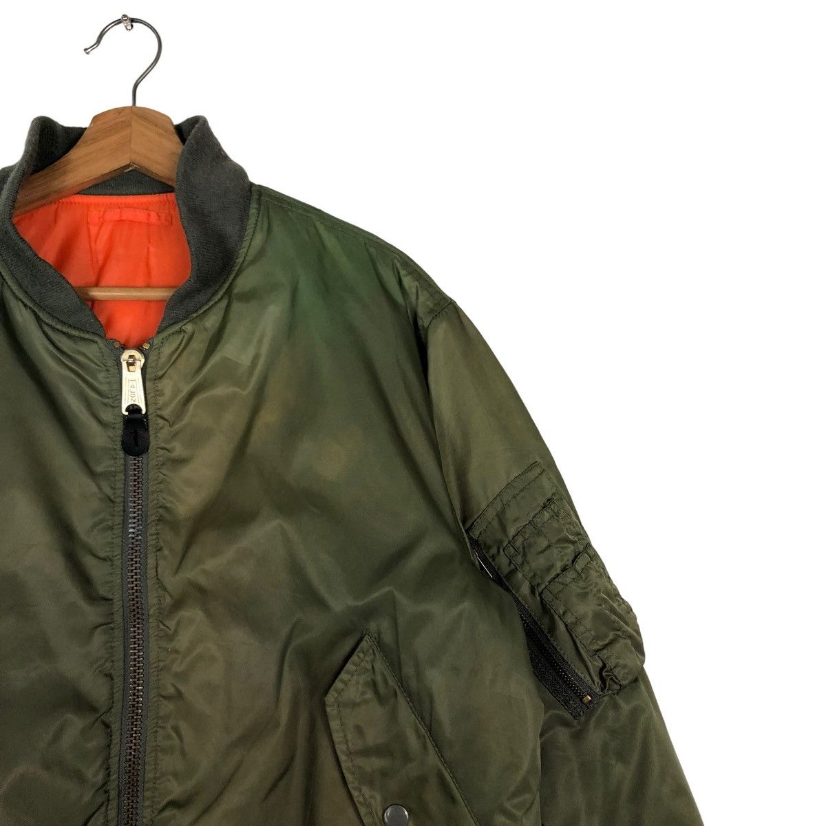 Japanese Brand 🔥RIOT RIOT VINTAGE BOMBER JACKET MA-1 REVERSIBLE MILITARY Size US M / EU 48-50 / 2 - 6 Thumbnail