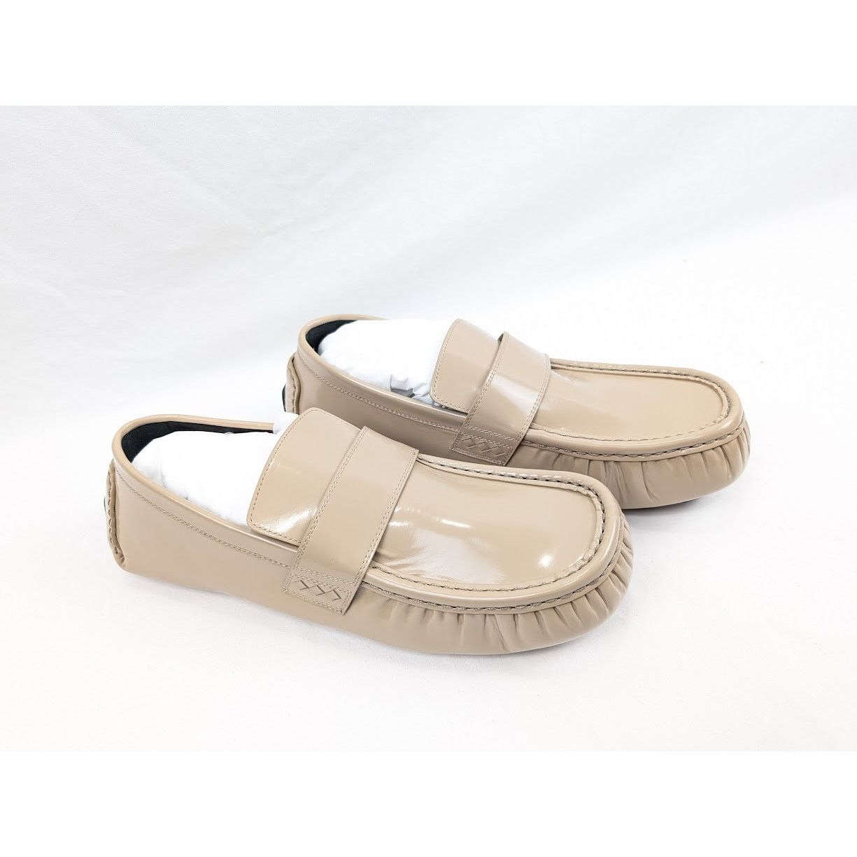 Bottega Veneta o1rshd1 Latex Lux Ride Loafers in Semsame Light Size US 12 / EU 45 - 13 Thumbnail
