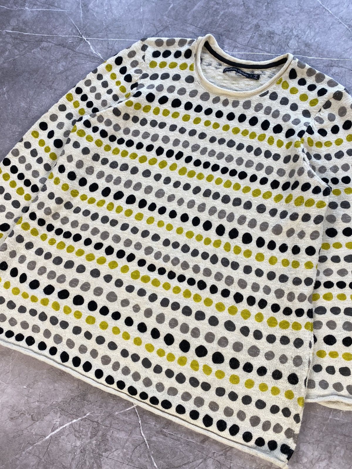 Designer Gudrun Sjoden Multicolor Geometric Pattern Knit Zip Pullover Size L / US 10 / IT 46 - 3 Thumbnail