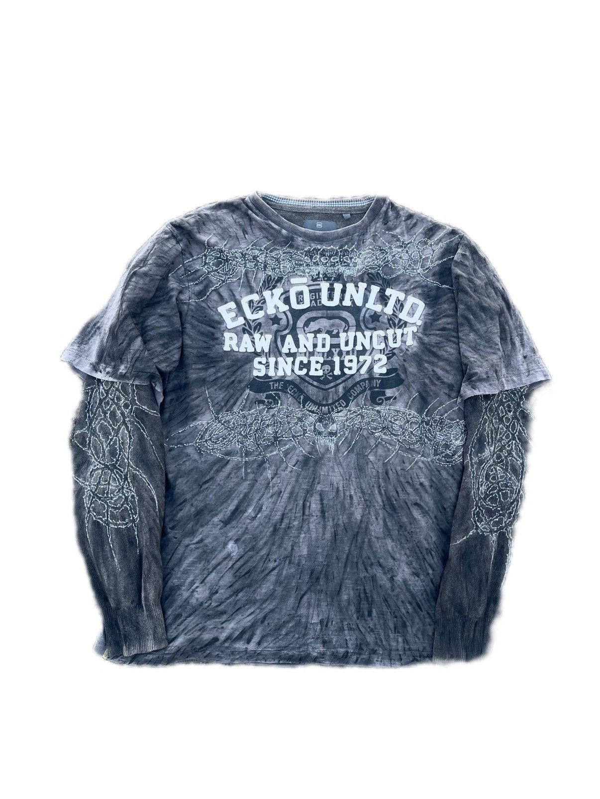 Ecko Unltd. Ecko Unltd tribal y2k alt goth rave japan vibe sweatshirt Size US L / EU 52-54 / 3 - 1 Thumbnail