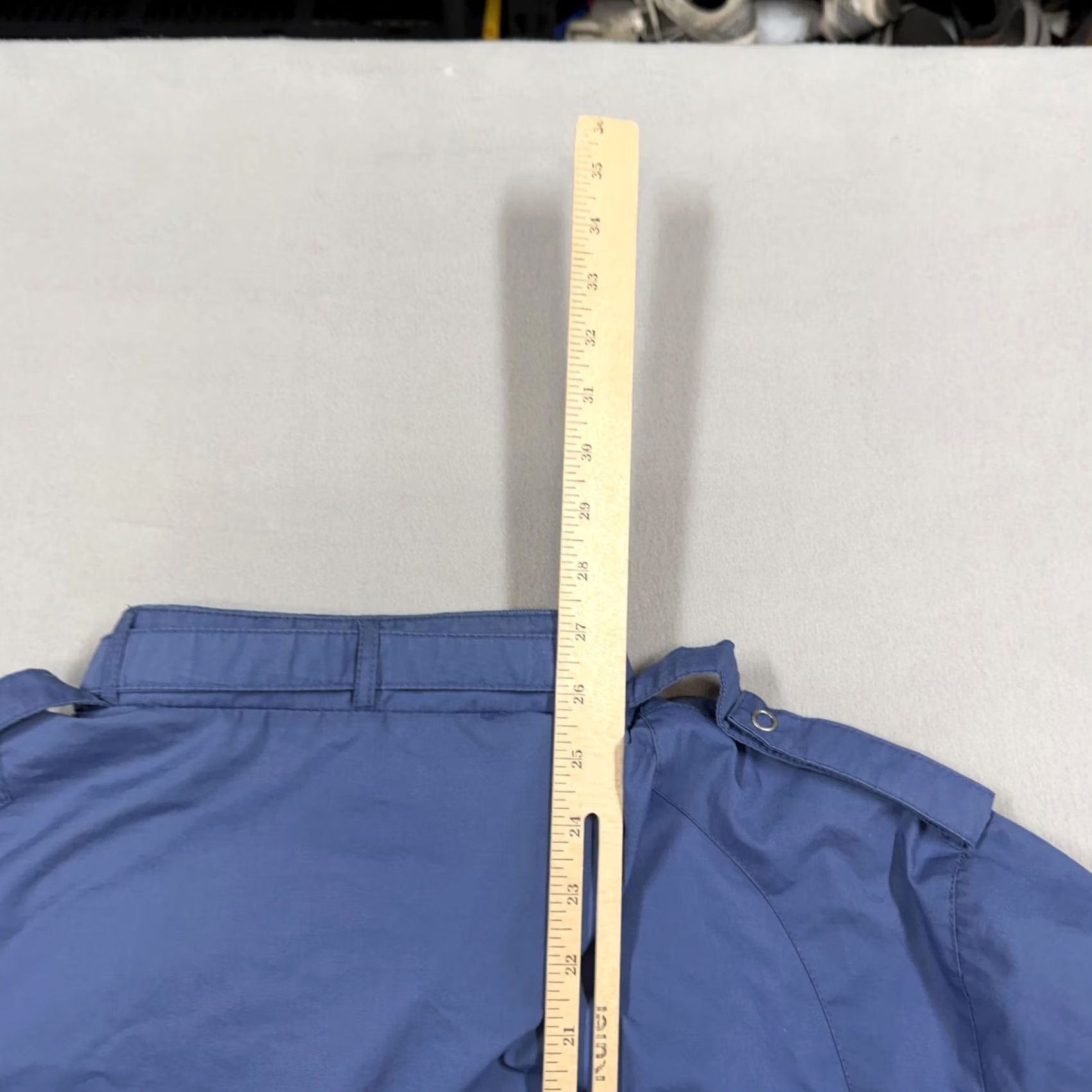 Members Only Members Only Jacket Mens L Blue Bomber Full Zip Lined Pockets Epaulet Stand-Up Collar Vintage? No Size US L / EU 52-54 / 3 - 8 Thumbnail