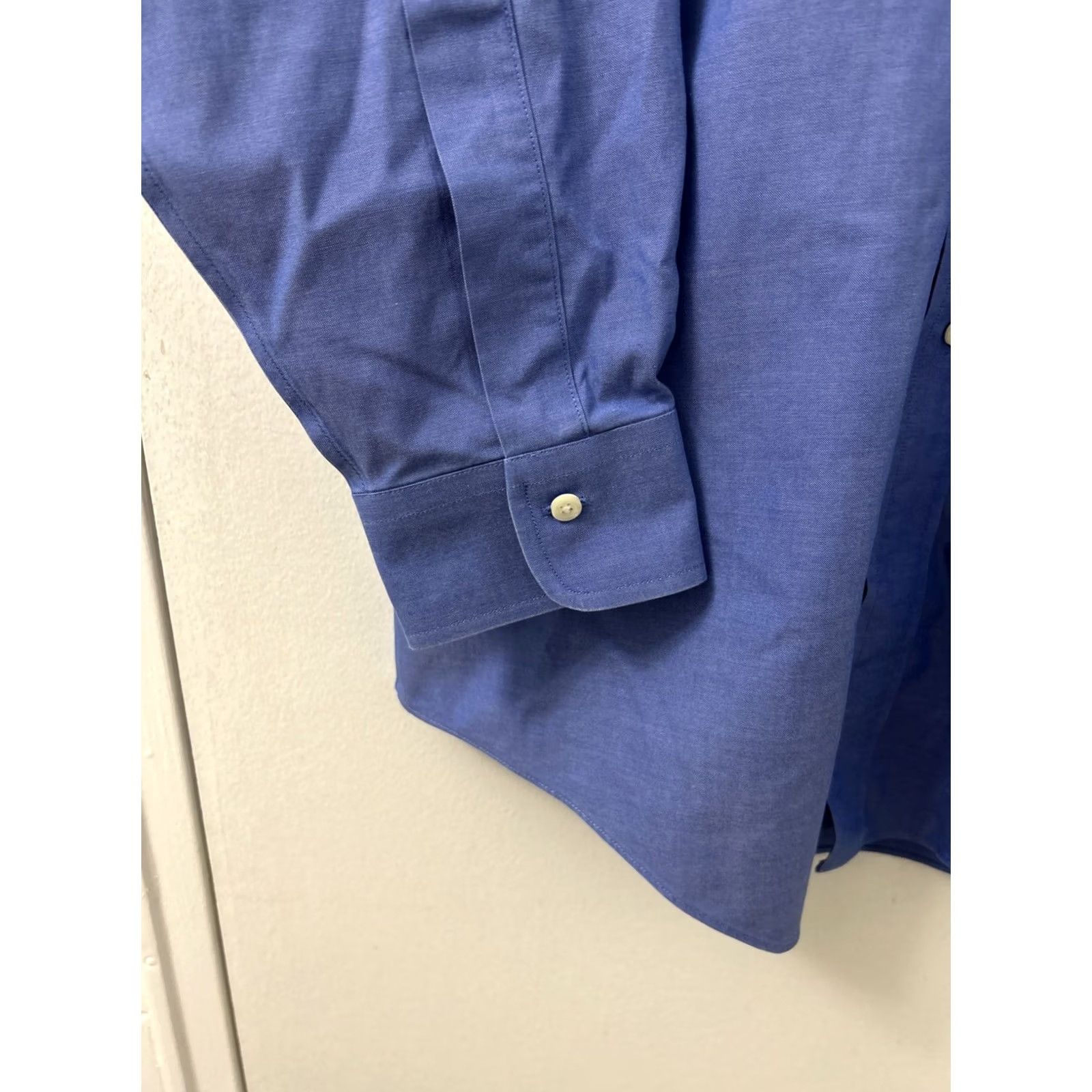 Brooks Brothers Brooks Brothers Original Polo Shirt Dress Shirt Mens 16 Blue Oxford Slim Fit Non Iron L/S Size US L / EU 52-54 / 3 - 7 Thumbnail