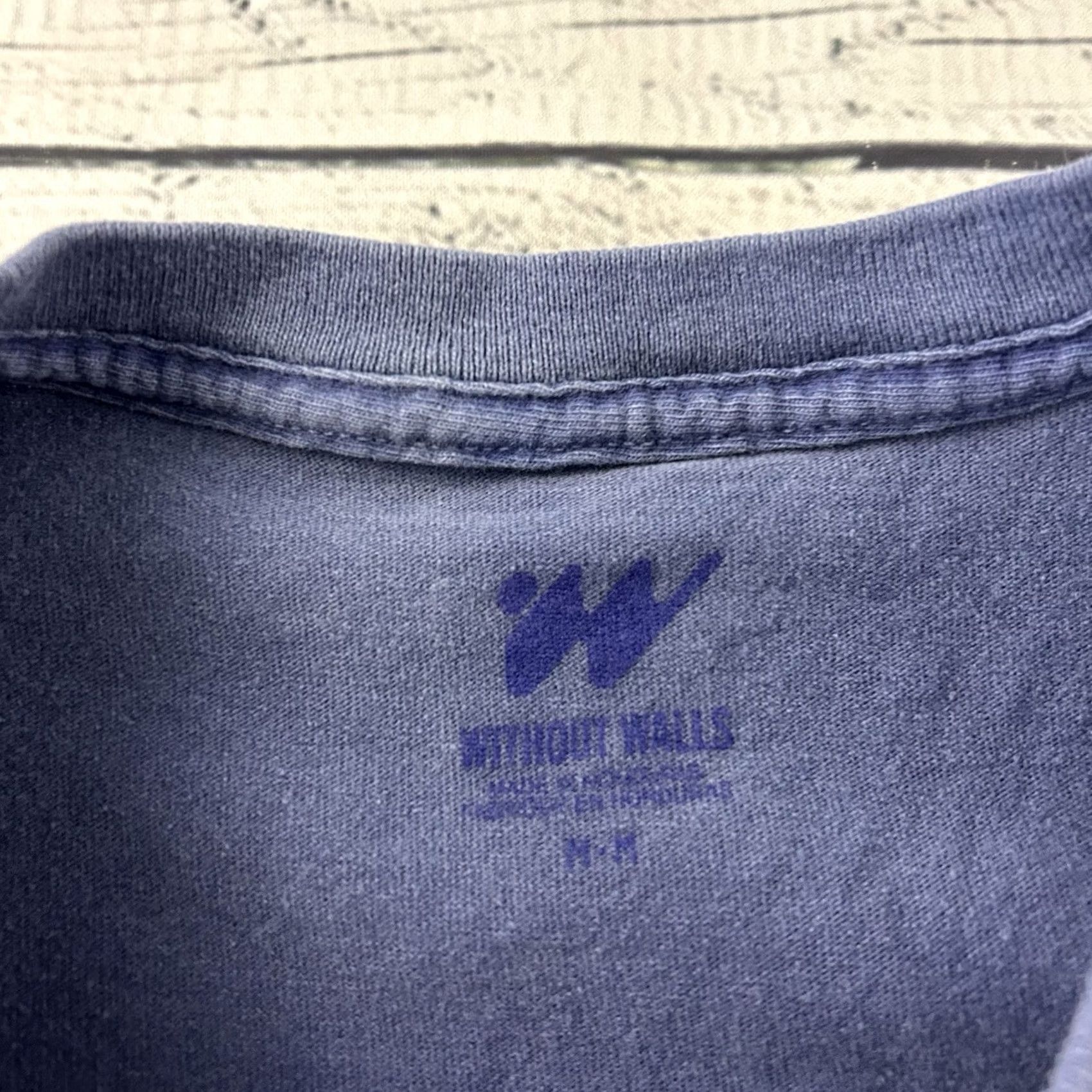Walls Without Walls T-Shirt Mens Medium Blue Short Sleeve Shirt Size US M / EU 48-50 / 2 - 3 Thumbnail