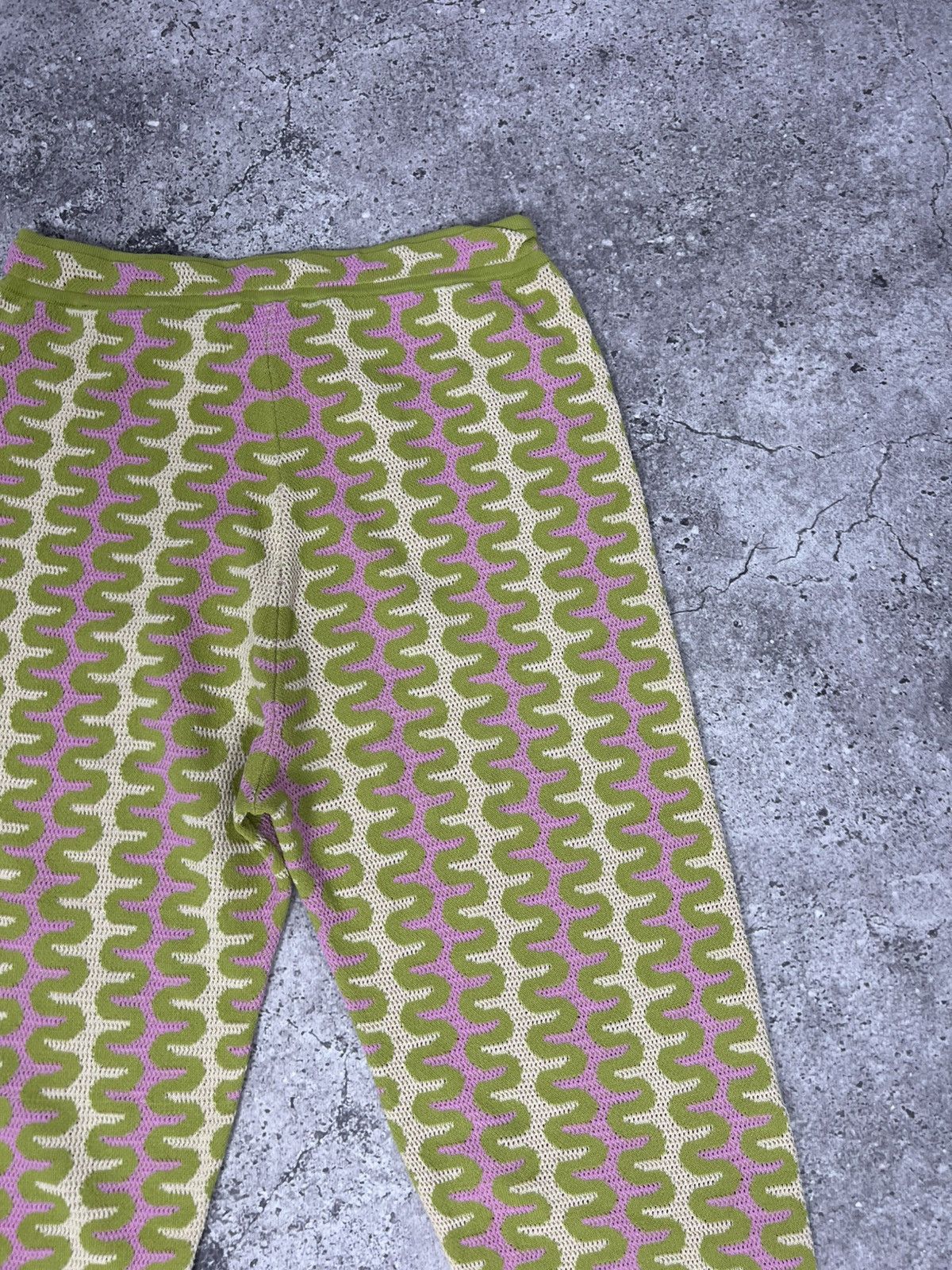 Sandro Sandro Paris Guerin Flare Pants Knit Multicolor Size 26" / US 2 / IT 38 - 13 Thumbnail