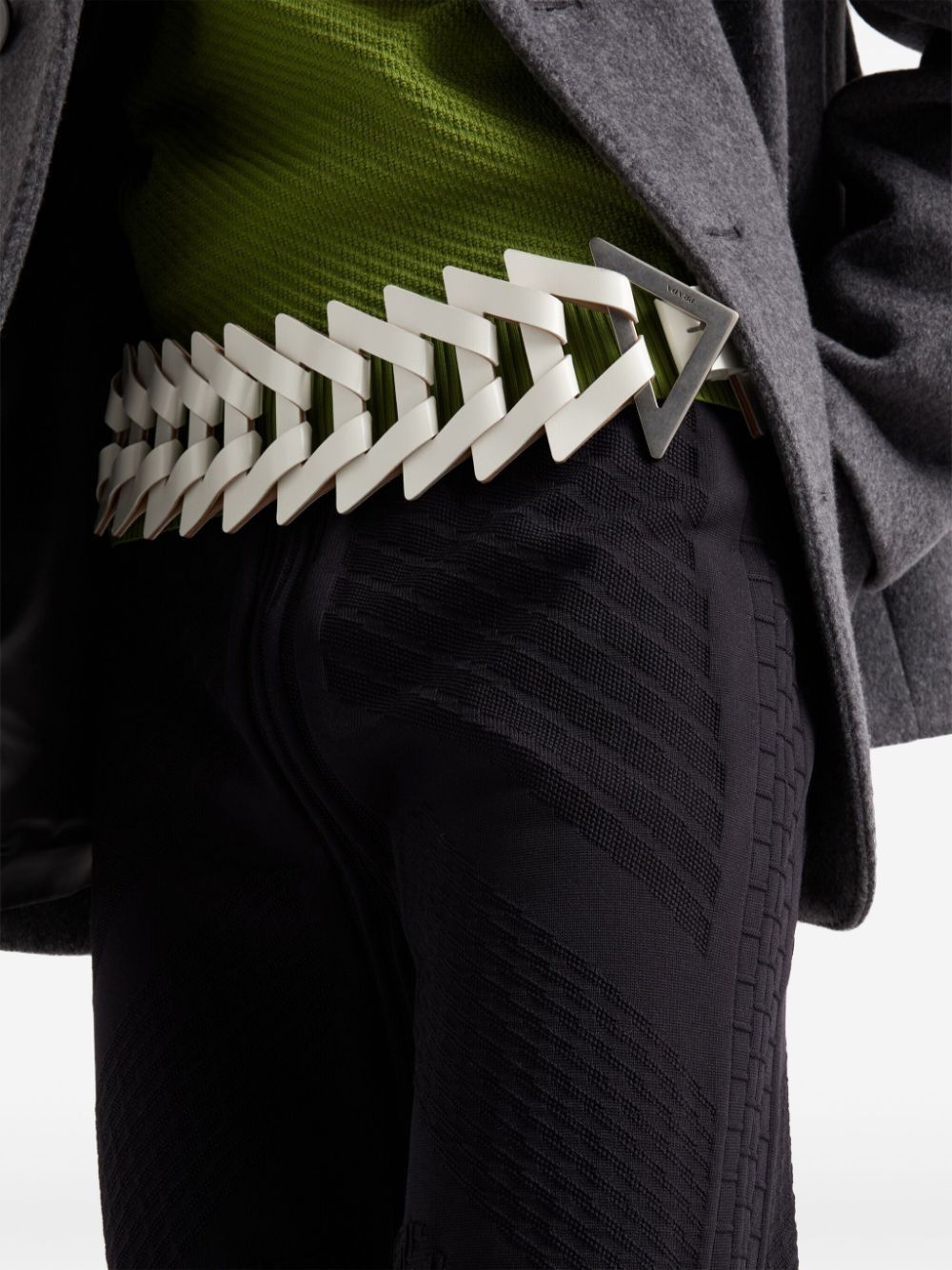 Prada o1bcso1str1025 Nylon Slim-Cut Trousers in Black Size US 30 / EU 46 - 6 Thumbnail