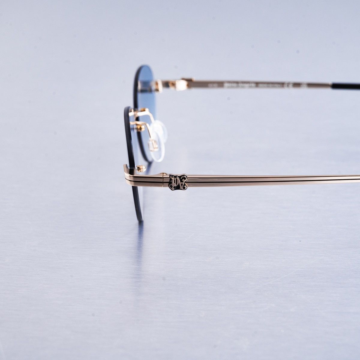 Palm Angels PALM ANGELS CRYSTAL GOLD BLUE GRADIENT SUNGLASSES Size ONE SIZE - 3 Thumbnail