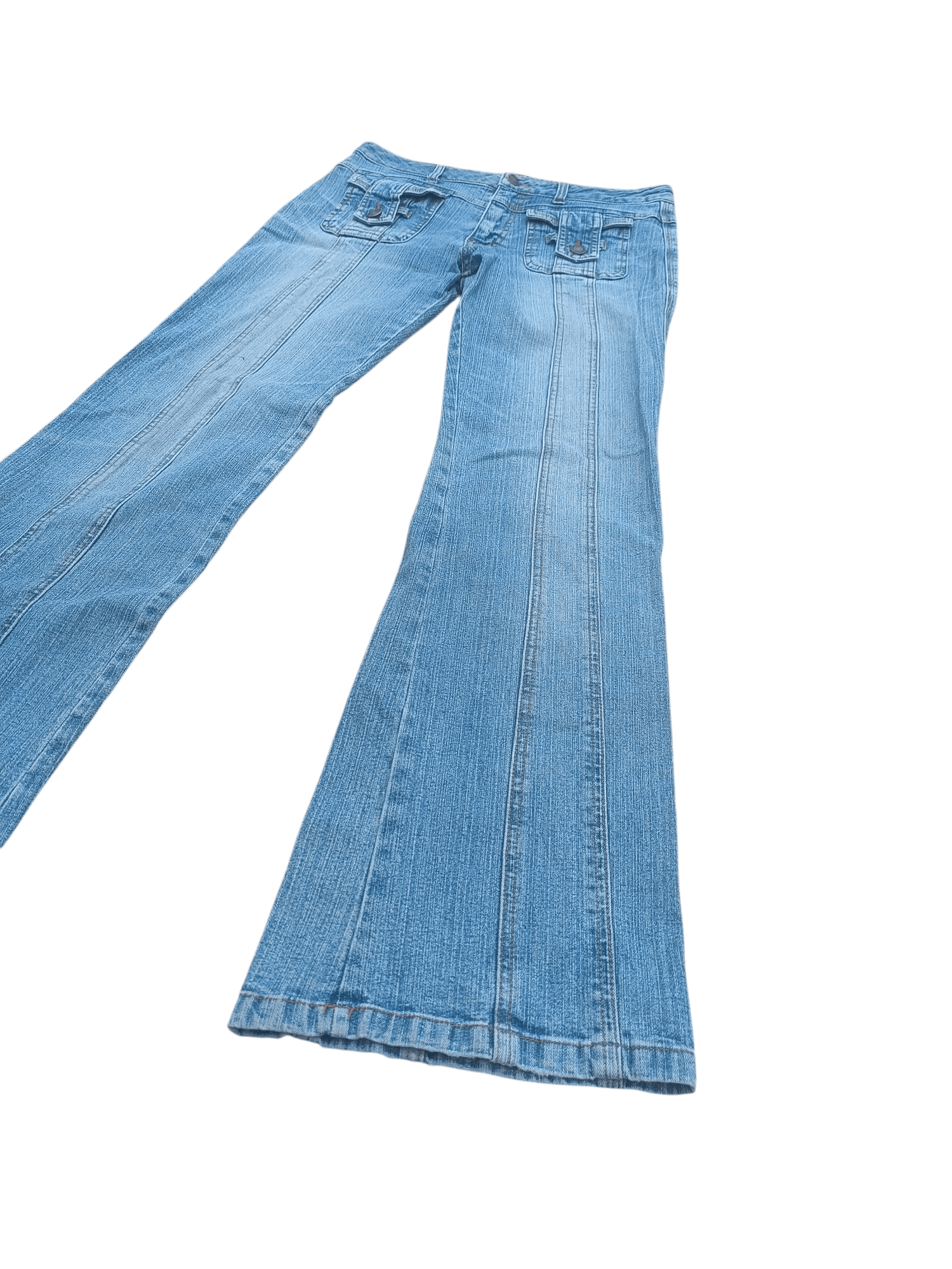If Six Was Nine × Japanese Brand 💥SICK FLARE💥 Vintage 90s Style Bush Pant Denim E190 Size US 28 / EU 44 - 4 Thumbnail