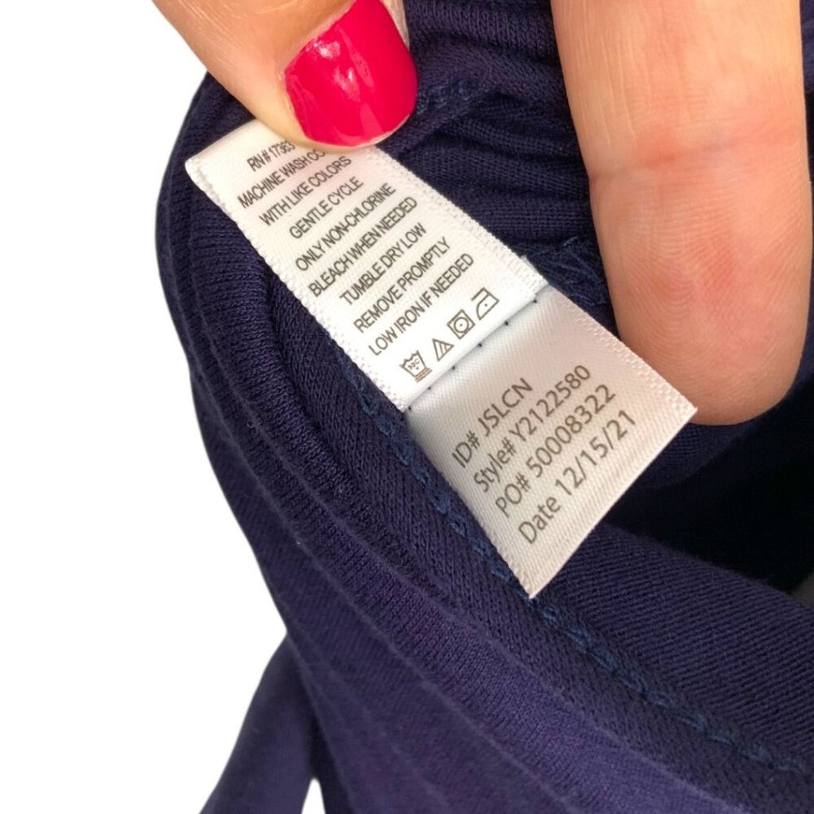 DKNY DKNY Logo Navy Blue Spaghetti Strap Knit Tank Top XL NWOT Size XL / US 12-14 / IT 48-50 - 6 Thumbnail