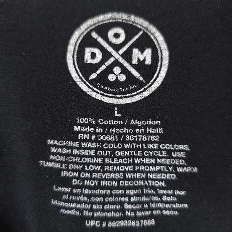 Vintage DOM Howling Wolves T Shirt Mens Large Black Nature Animal Tee Wolf Moon Crew Neck Short Sleeve Cotton Tee Size US L / EU 52-54 / 3 - 5 Thumbnail