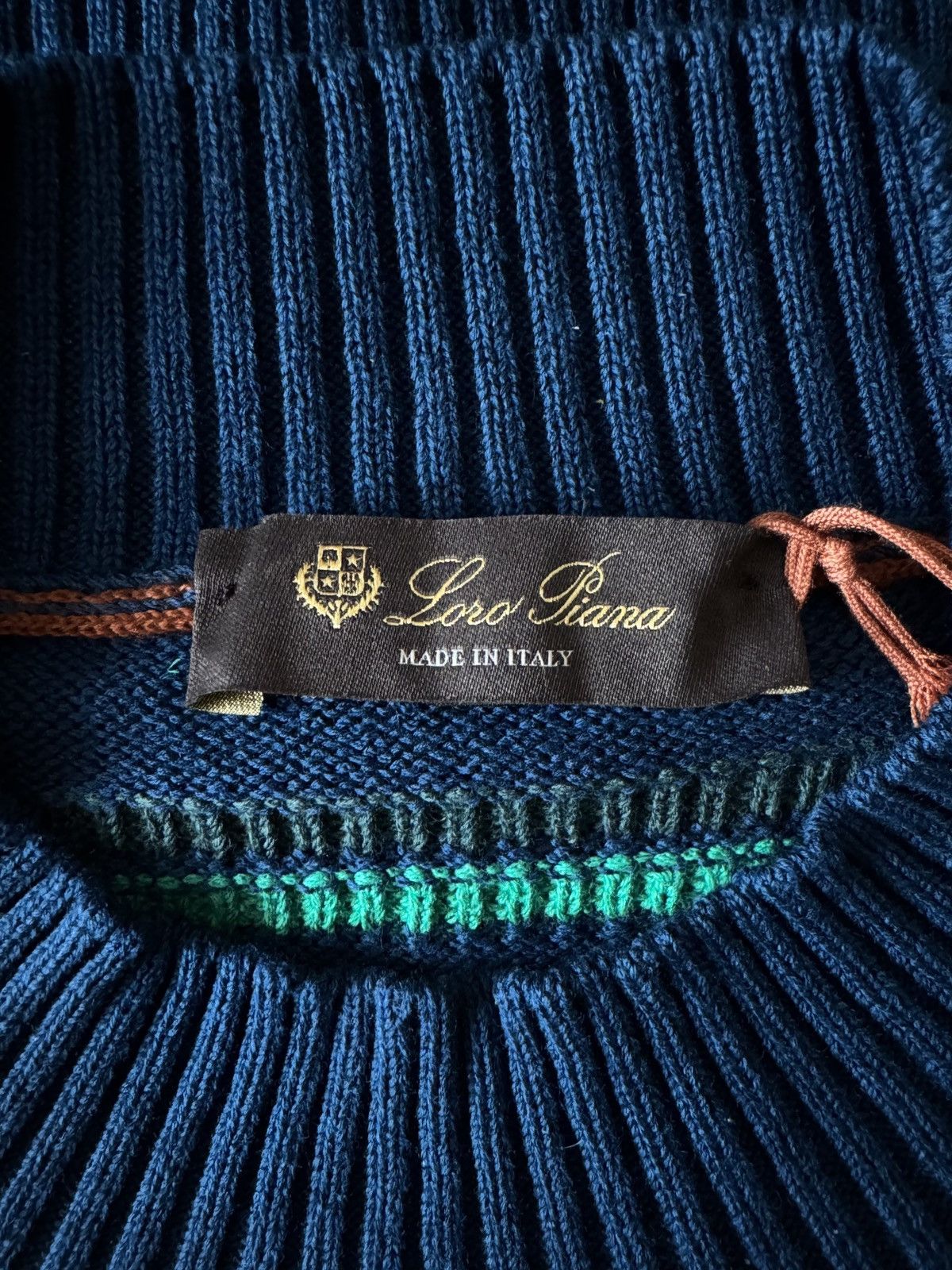Loro Piana 🔥🔥 Loro Piana Girocollo Chilton Cotton Sweater Size US L / EU 52-54 / 3 - 5 Thumbnail