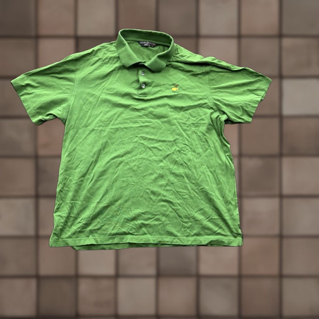 Vintage Clubhouse Collection Masters Polo Shirt Men XL Cotton Green Golfing Preppy Polo Shirt Golf Sports Logo Size US XL / EU 56 / 4 - 1 Thumbnail
