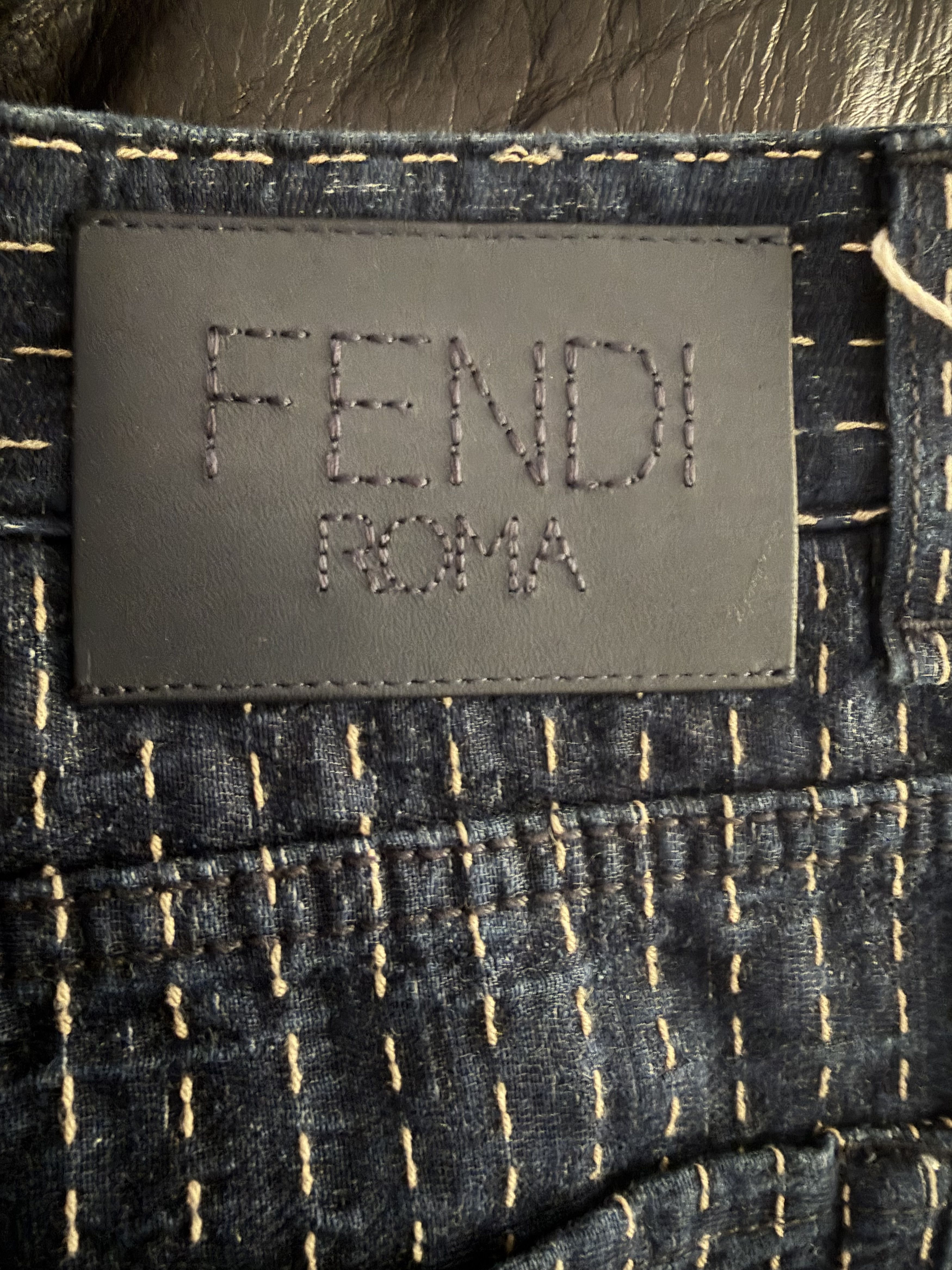Fendi Fendi "Selleria" Stitch Denim Jeans Size US 32 / EU 48 - 12 Thumbnail