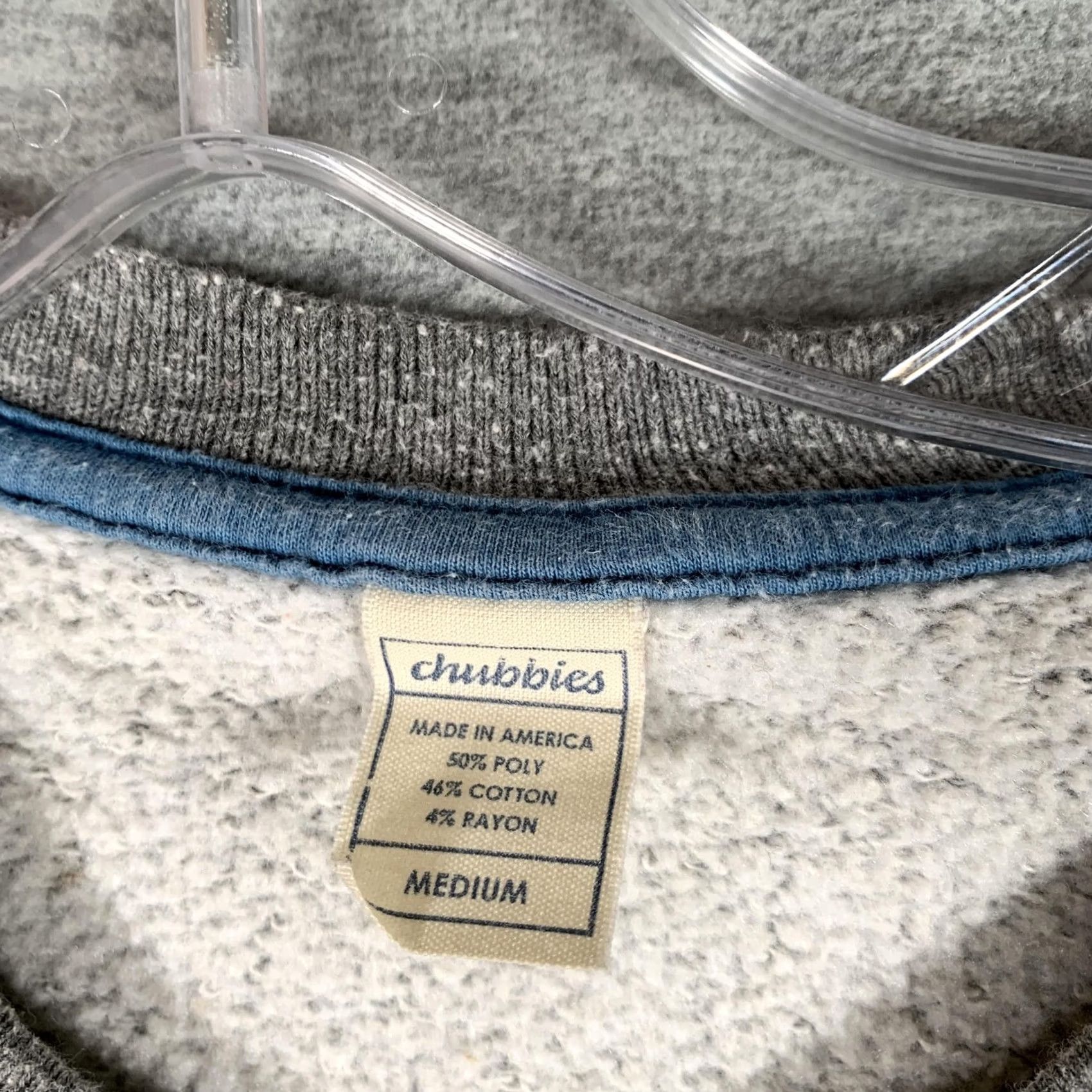 Chubbies Chubbies Sweatshirt Mens Medium Gray Anchor Logo Fleece Crewneck Pullover USA Size US M / EU 48-50 / 2 - 6 Thumbnail