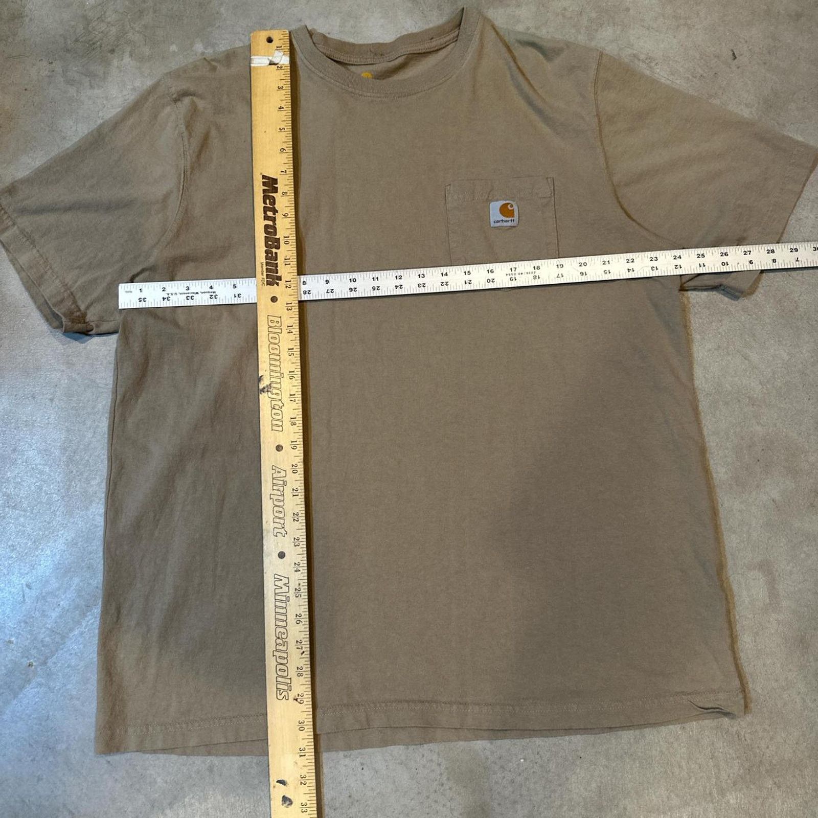 Carhartt Oversized Light Brown Carhartt Pocket Shirt Size XLT Size US XL / EU 56 / 4 - 4 Thumbnail