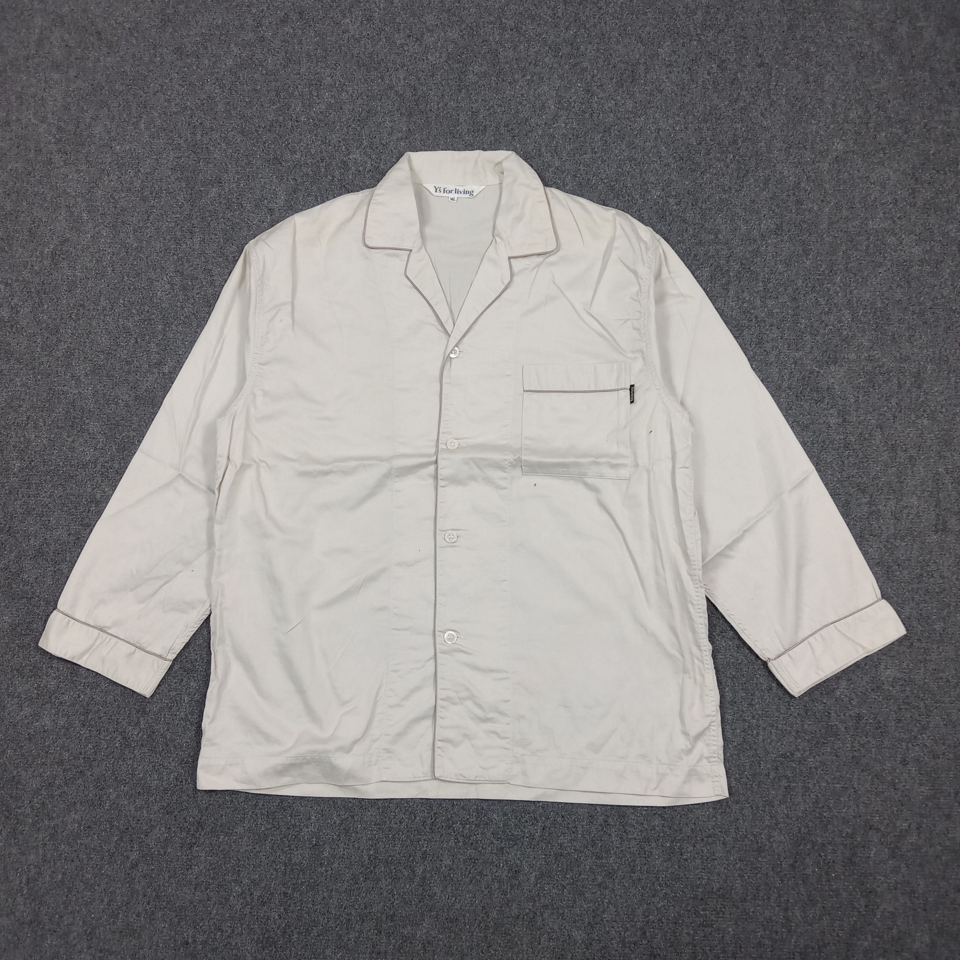 Y's for Men Y's For Living by Yohji Yamamoto Pajama Shirt C294N76 Size US L / EU 52-54 / 3 - 1 Thumbnail