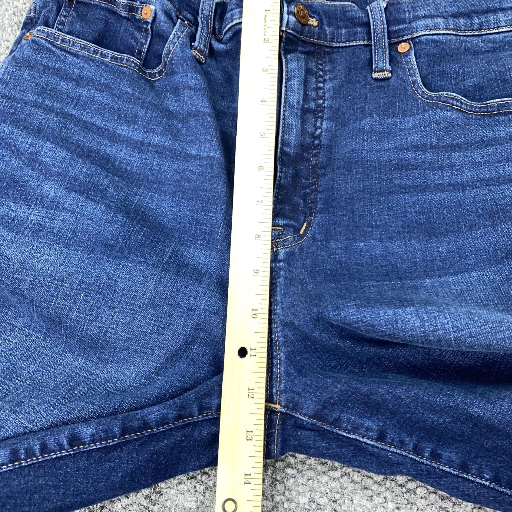 Madewell Madewell Jeans Womens 32 Blue High Rise Skinny Flare Denim Inseam 31 Stretch Size 24" / US 00 / IT 34 - 6 Thumbnail