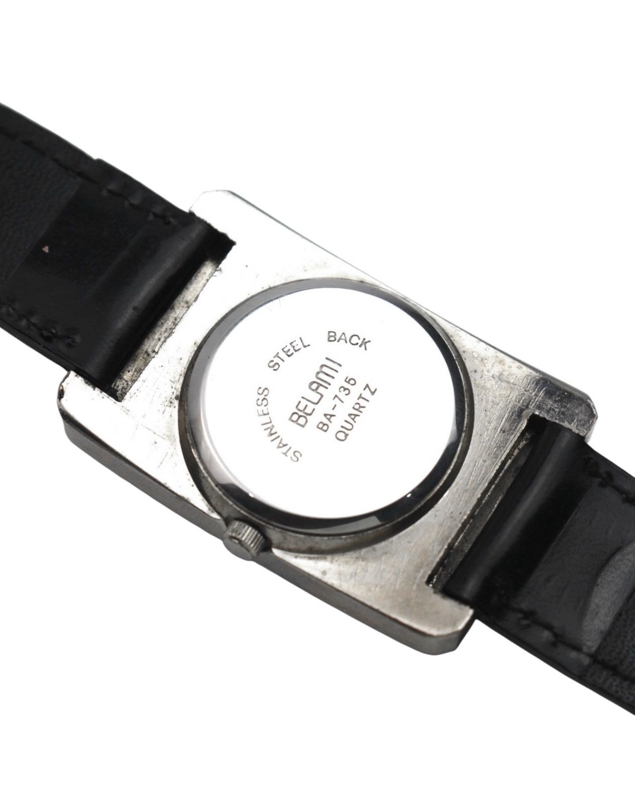 If Six Was Nine 1990S BELAMI PYRAMID STUDS SILVER-TONE LEATHER WATCH Size ONE SIZE - 5 Thumbnail