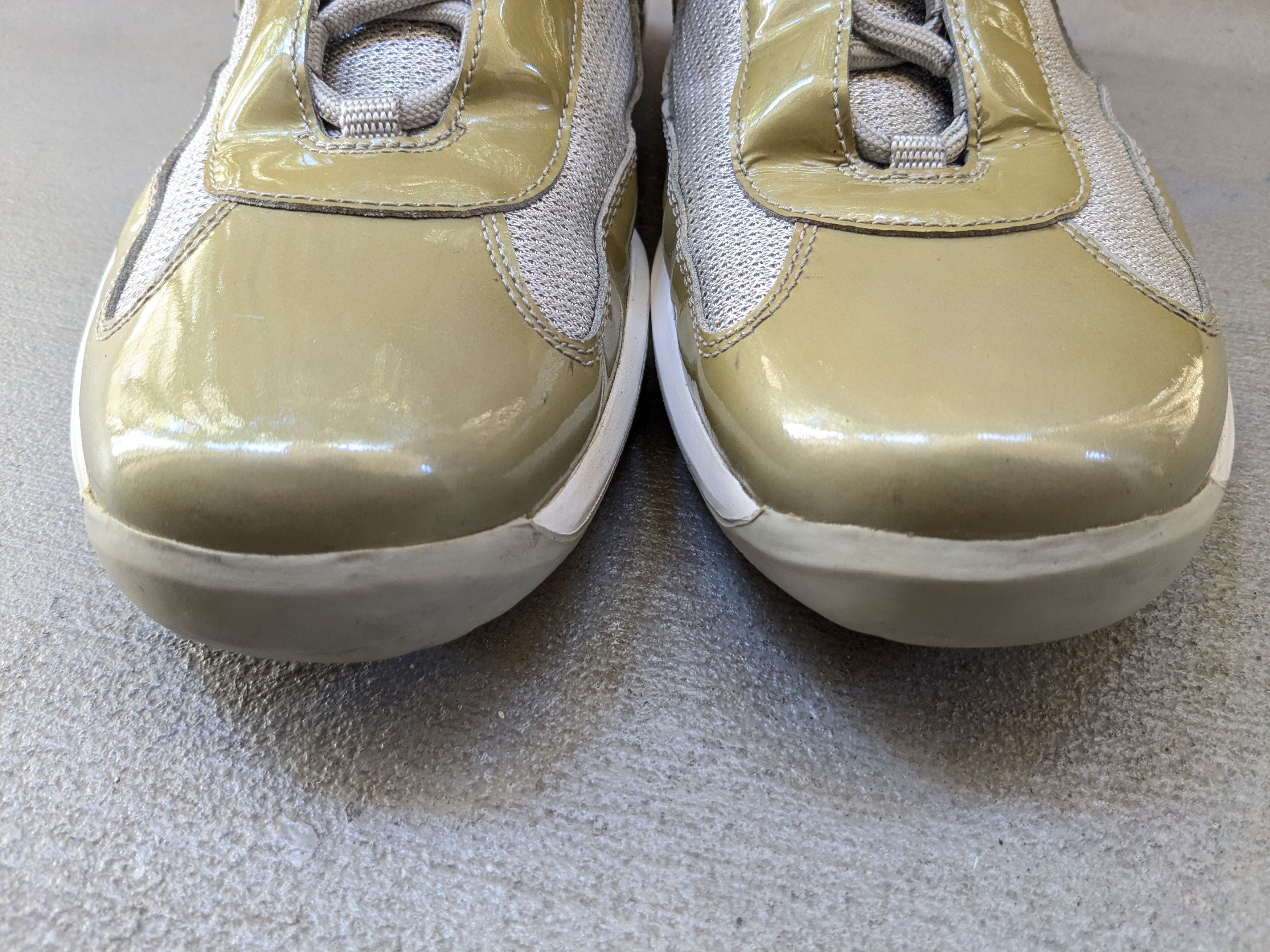 Prada Prada America's Cup Olive Green 11 Patent Leather Silver Low Size US 11 / EU 44 - 4 Thumbnail