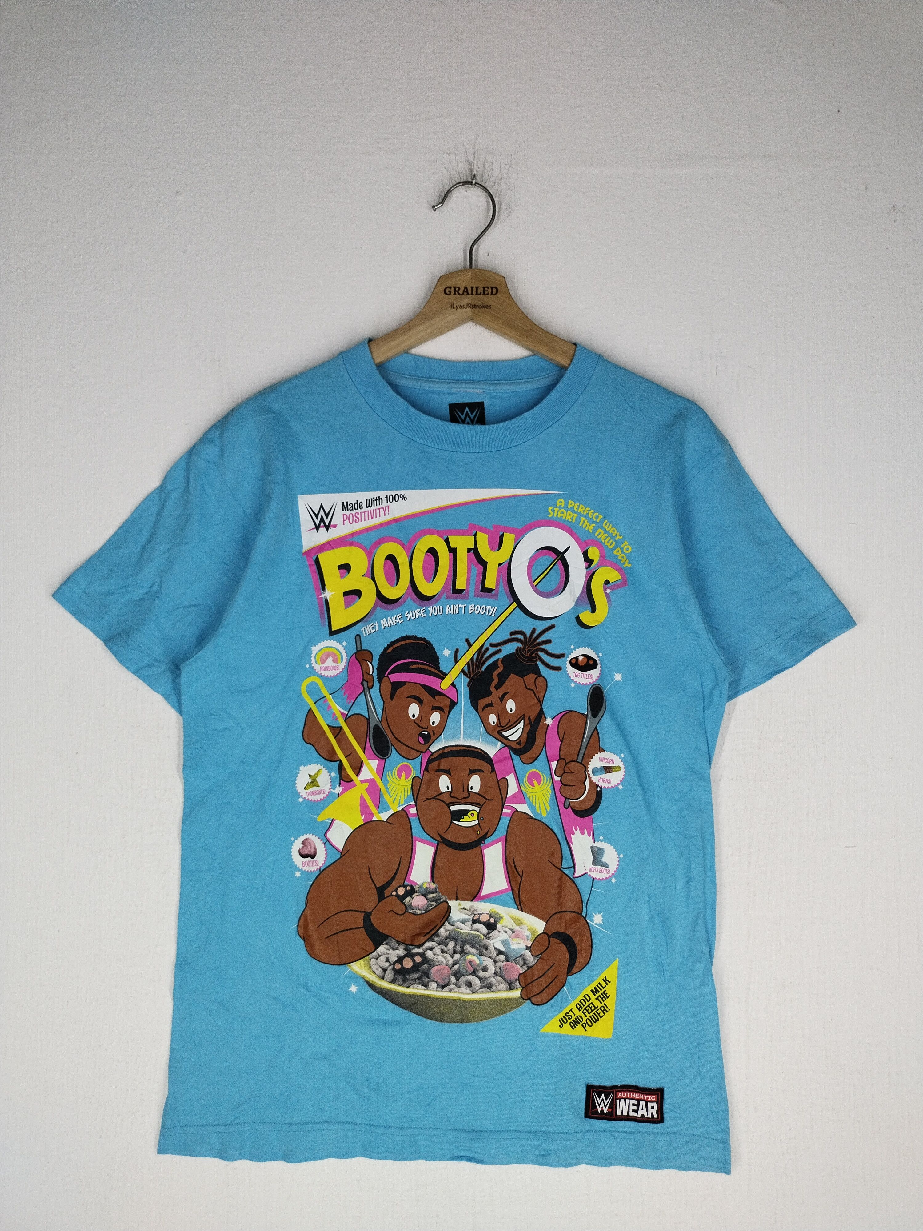 image of Movie x Wwe Booty O's Cereal Wwe Authentic Wear Tee, Men's (Size Medium)
