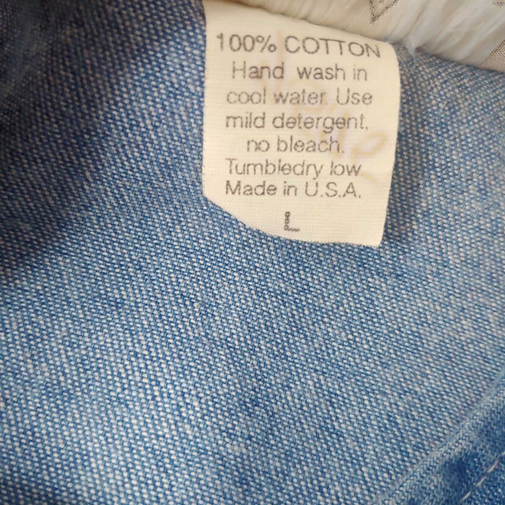 Vintage VINTAGE Cover Charge Shirt Women L Blue Chambray Zebra Print Fashion Hangers Retro Womens Size L / US 10 / IT 46 - 3 Thumbnail
