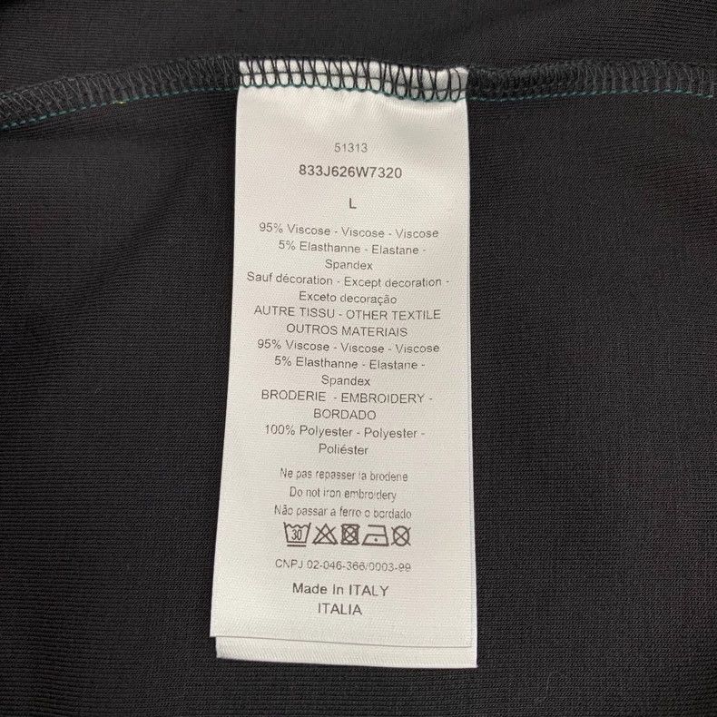 Dior Dior Dark green logo letter flame embroidery round-neck sh Size US L / EU 52-54 / 3 - 6 Thumbnail