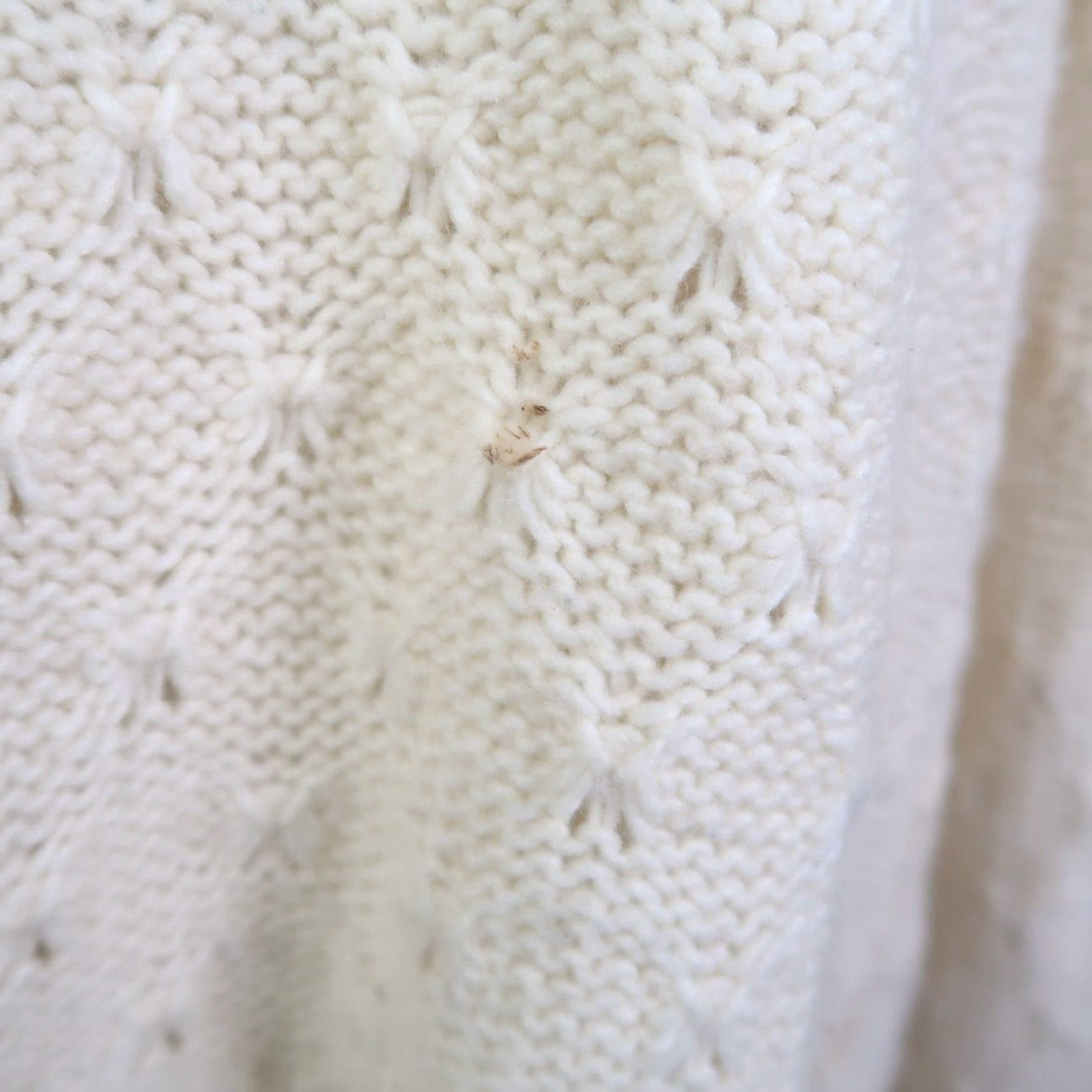 Eddie Bauer Eddie Bauer Cream Lambswool Pointelle Knit Pullover Sweater M Women Long Sleeve Pullover Wool Knit Casual Fall Winter Cream Size M / US 6-8 / IT 42-44 - 7 Thumbnail