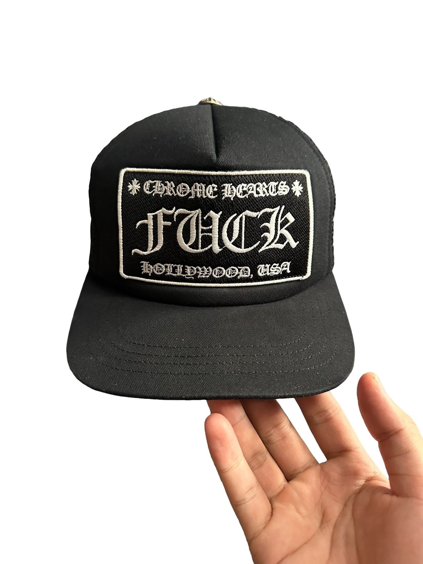 Chrome Hearts Guns N' Fuck'N Roses Trucker Hat | Grailed