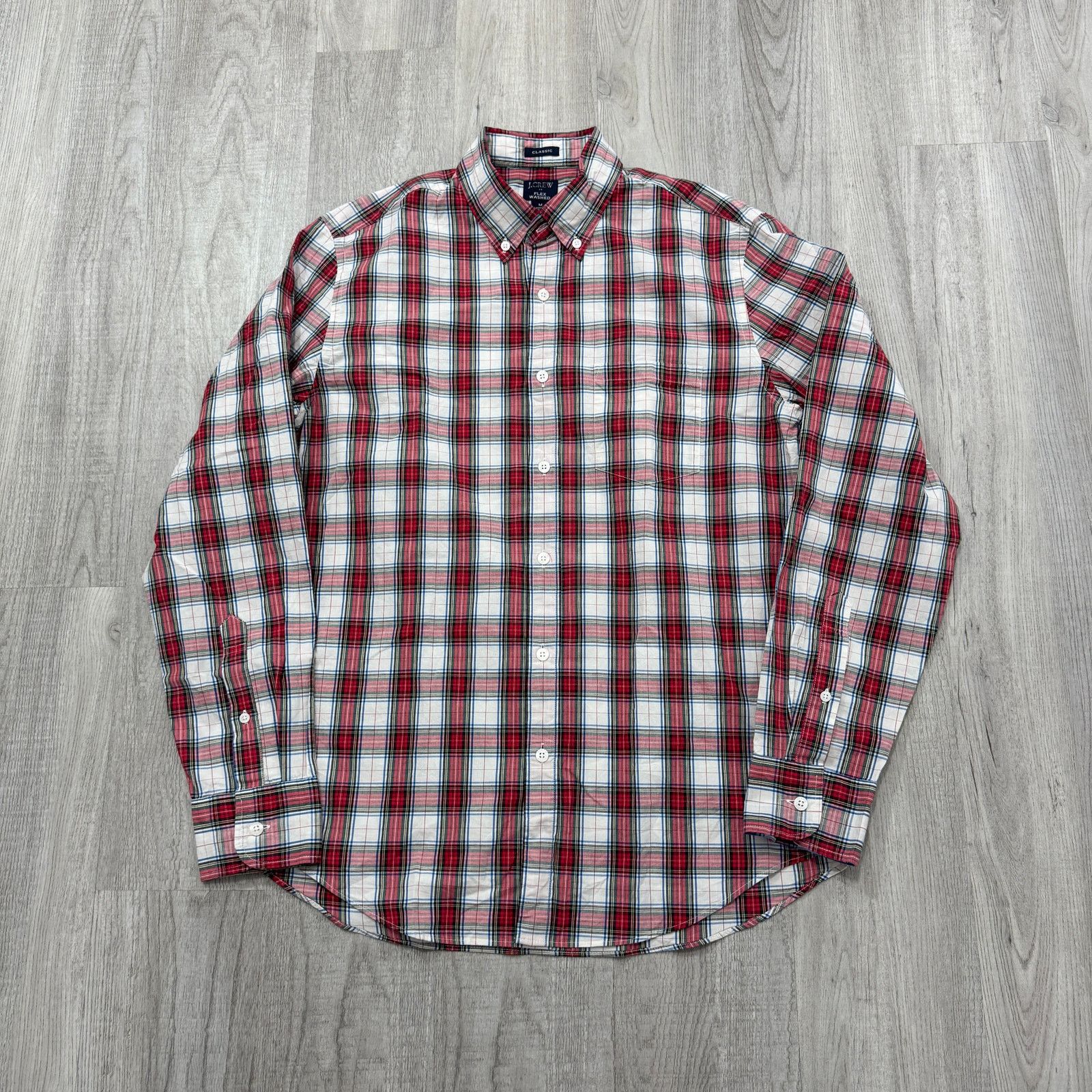 J.Crew J Crew Classic Fit Shirt Mens Medium Red Plaid Check Preppy Size US M / EU 48-50 / 2 - 1 Thumbnail
