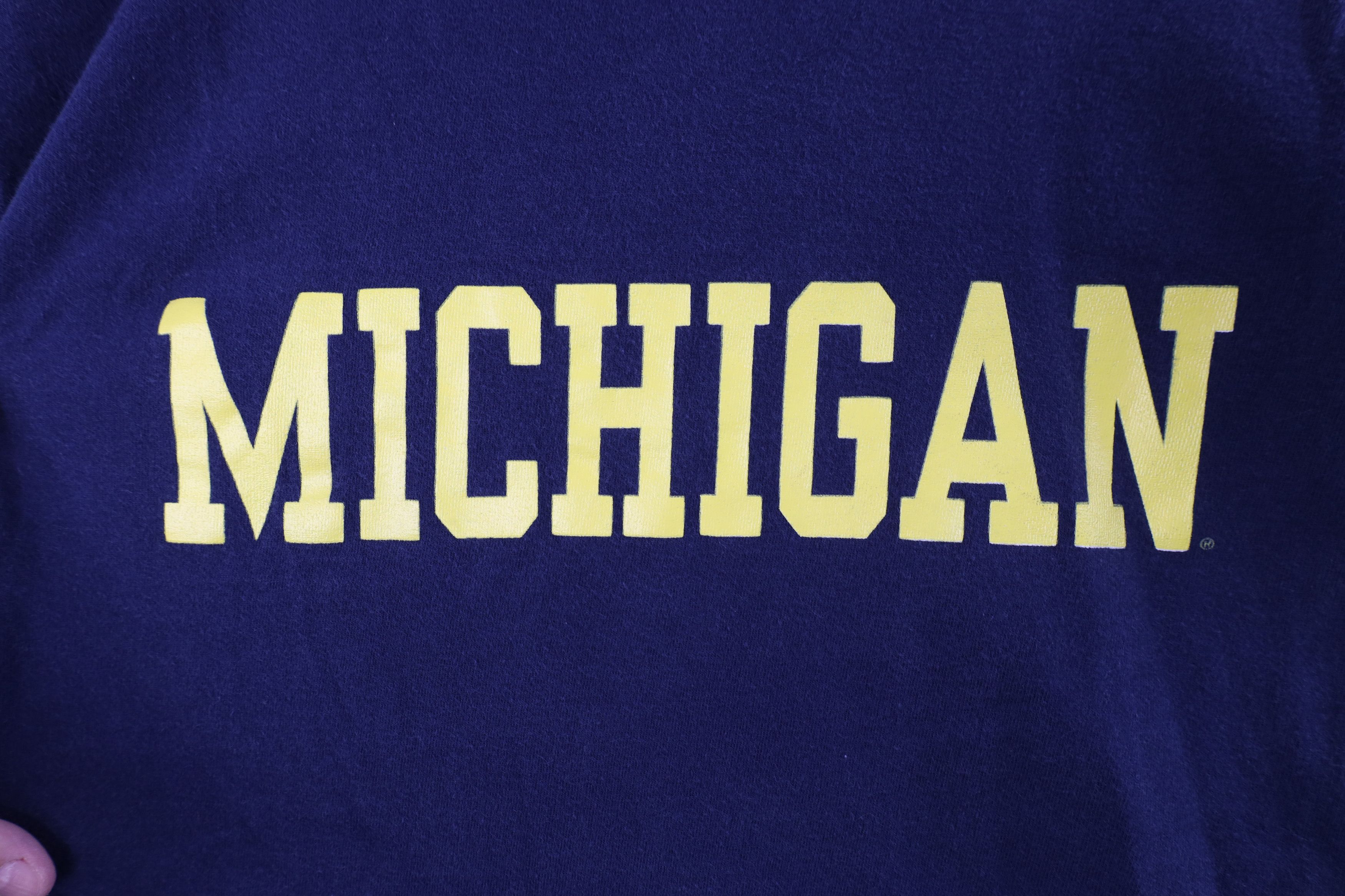 Vintage Vintage 90s University of Michigan Long Sleeve T-Shirt USA Size US L / EU 52-54 / 3 - 4 Thumbnail