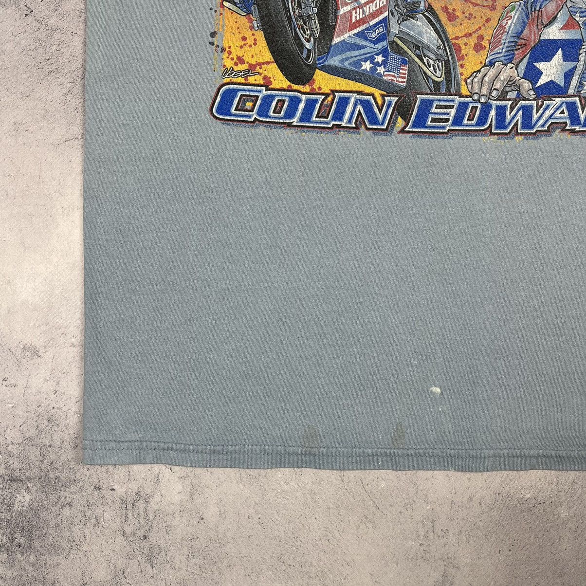 Vintage Vintage Colin Edwards World Champion Honda racing tee 00’s Size US L / EU 52-54 / 3 - 8 Thumbnail