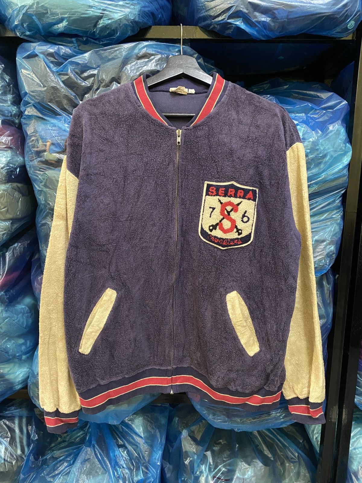 Japanese Brand Vintage Pearl Diver Serra Varsity Jacket - 1970s Style Size US M / EU 48-50 / 2 - 1 Thumbnail