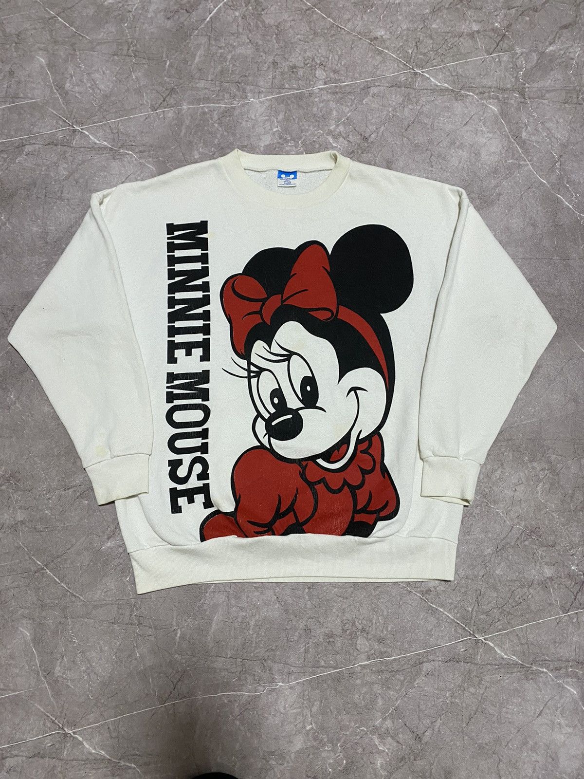 Disney Vintage 80s Disney Minnie Mouse Big Logo Sweatshirt USA Size US XL / EU 56 / 4 - 2 Thumbnail