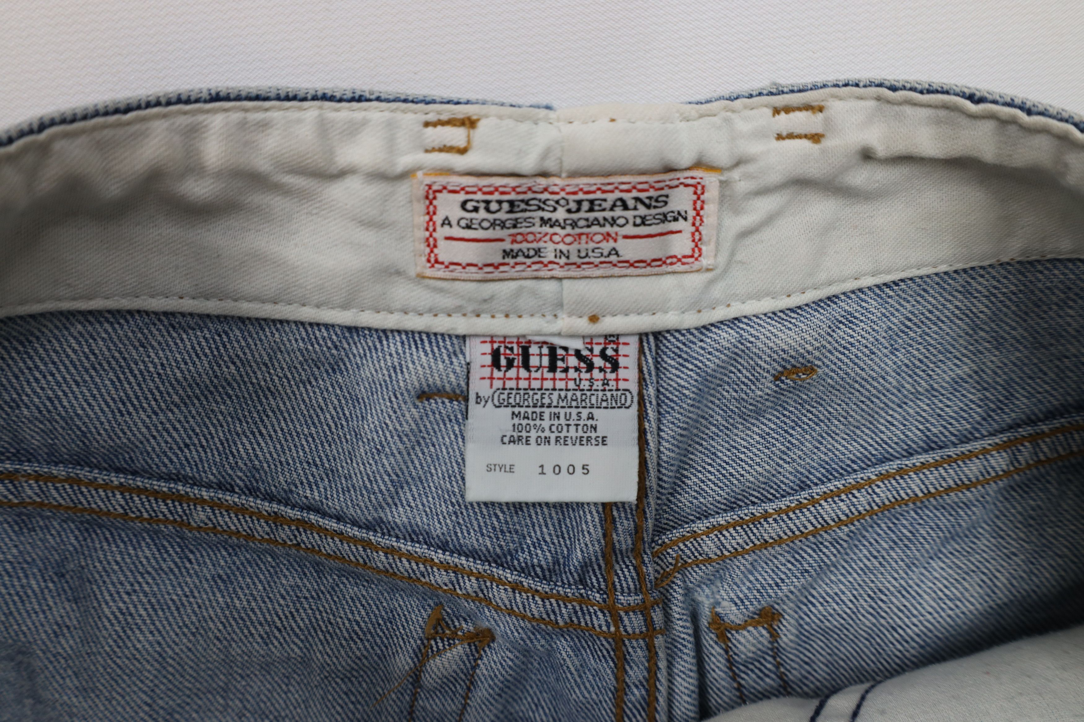 Guess × Vintage Vintage 90s Guess Tapered Leg Button Fly Denim Jeans USA Size US 30 / EU 46 - 9 Thumbnail