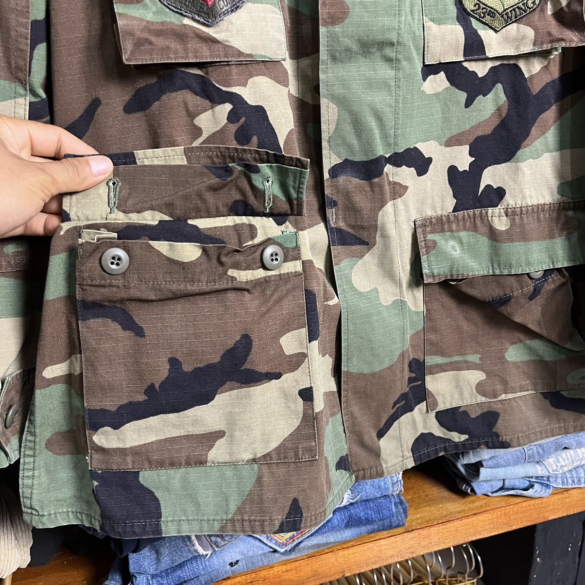 80's USAF M81 Woodland Camo Rip-Stop BDU Jackets USA MADE