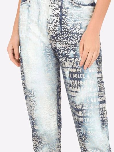 Dolce & Gabbana o1y0825 Logo Denim Pant in Blue Size 28" / US 6 / IT 42 - 2 Thumbnail
